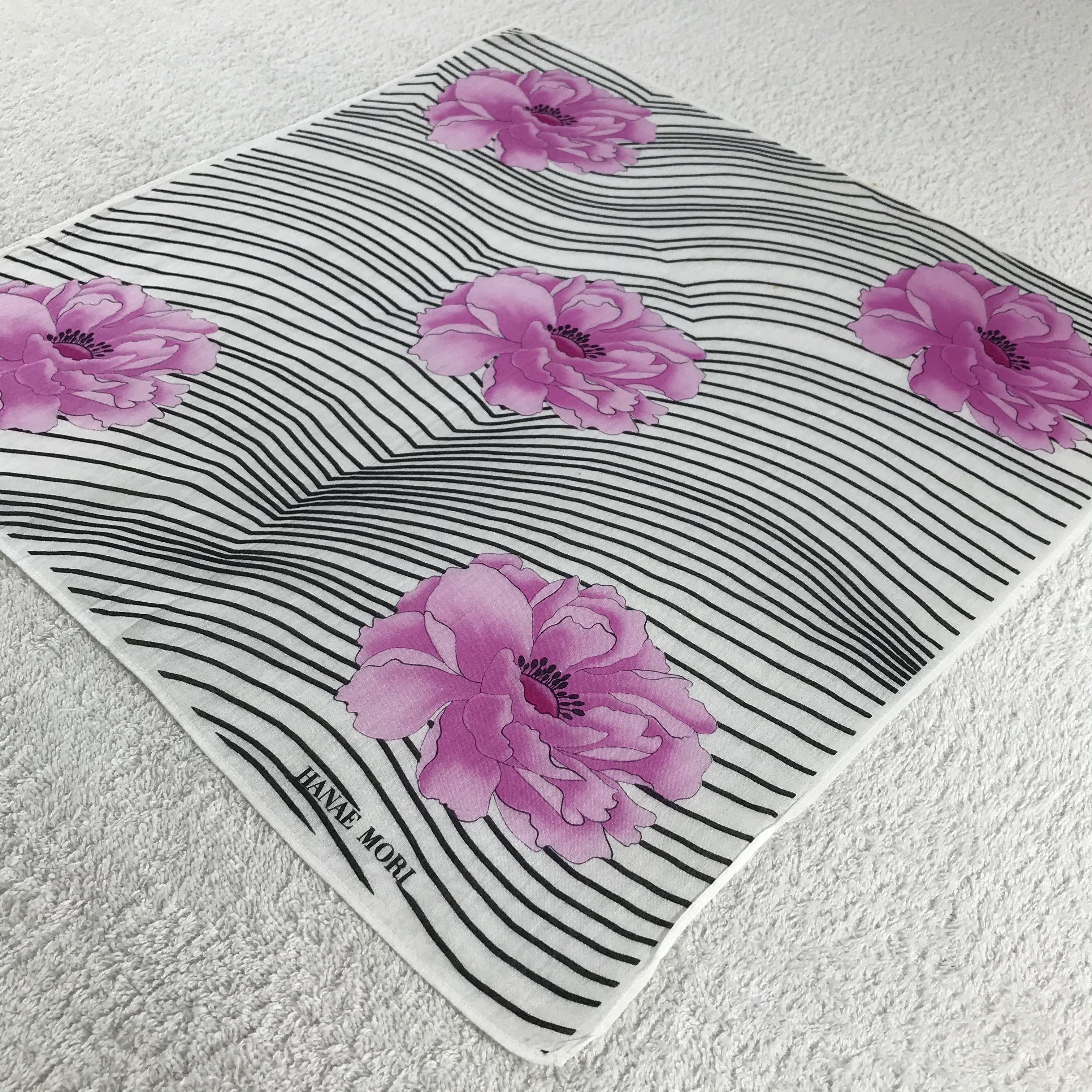 Hanae Mori × Vintage Hanae Mori Bandana / Handkerchief / Neckerchief - S220 Size ONE SIZE - 2 Thumbnail