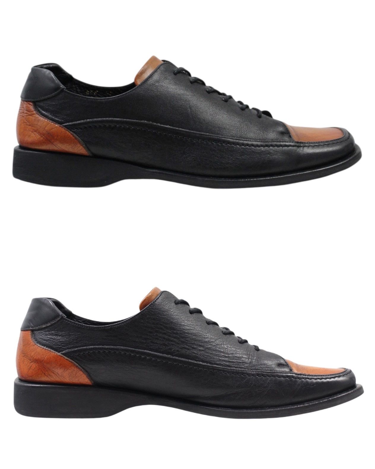 Japanese Brand × Leather × Vintage 2000S ENGLAND LACE UP SQUARE-TOE DERBY Size US 8 / EU 41 - 3 Thumbnail