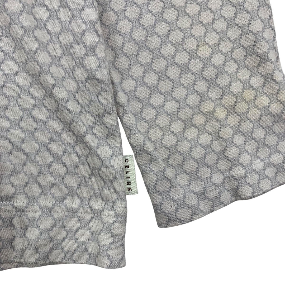 Celine Vintage CELINE MONOGRAM All Over Print Long Sleeve Tshirt Size M / US 6-8 / IT 42-44 - 3 Thumbnail