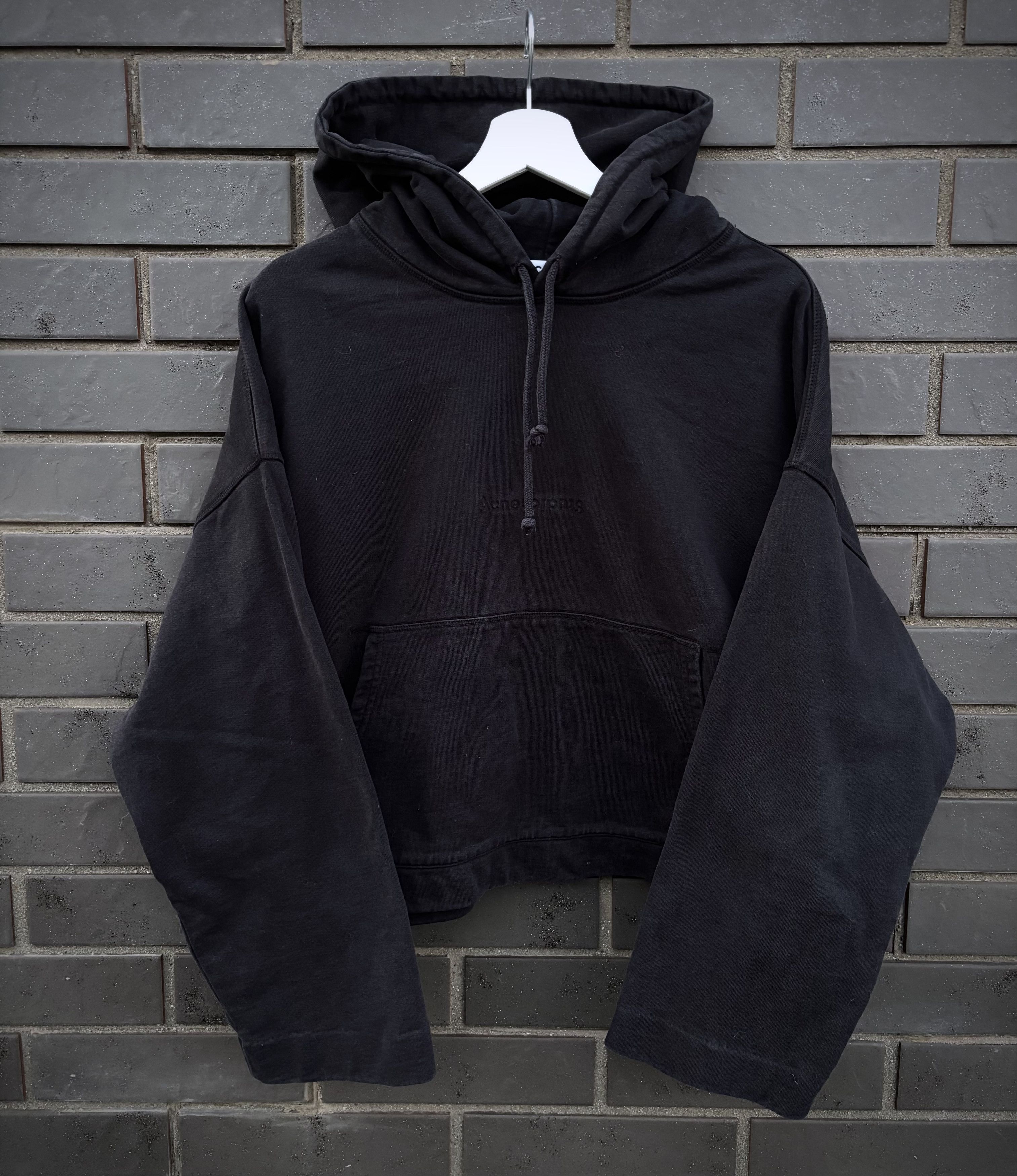 Acne Studios Acne Studios black sweatshirt Fuji preppy paw15
