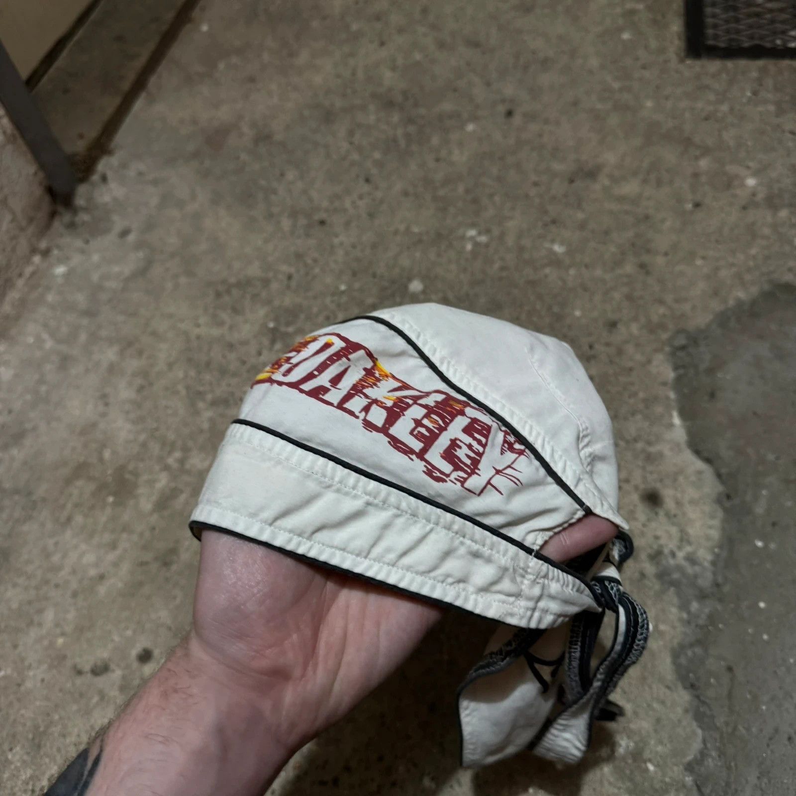 Oakley Vintage rare oakley durag bandana cap flame y2k streetwear Size ONE SIZE - 3 Thumbnail