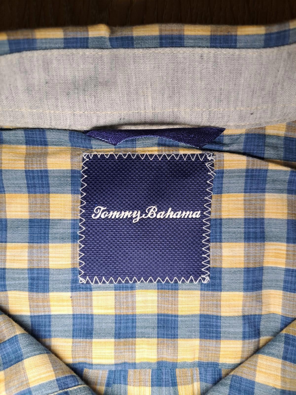 Tommy Bahama Tommy Bahama Dress Shirt Mens Large Yellow Check Silk Cotton Size US L / EU 52-54 / 3 - 2 Thumbnail