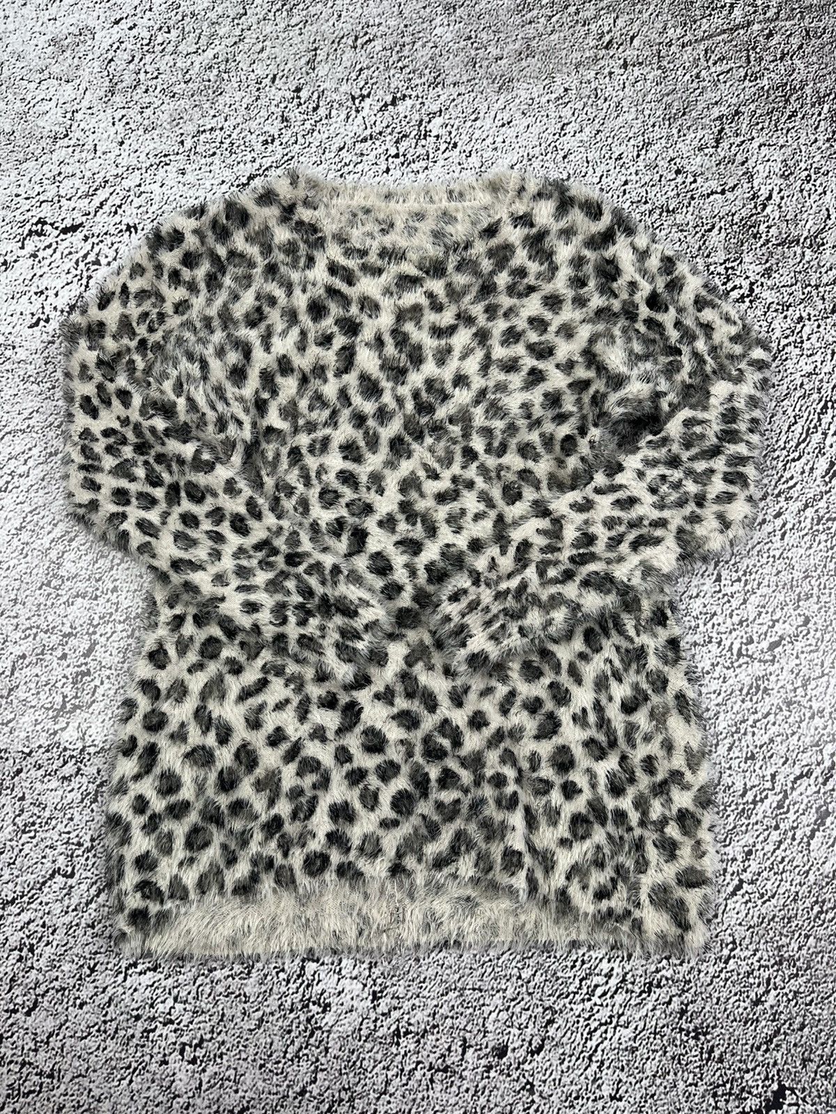 Vintage VINTAGE Y2K FUZZY LEOPARD LONG SWEATER AVANTGARDE Size M / US 6-8 / IT 42-44 - 2 Thumbnail