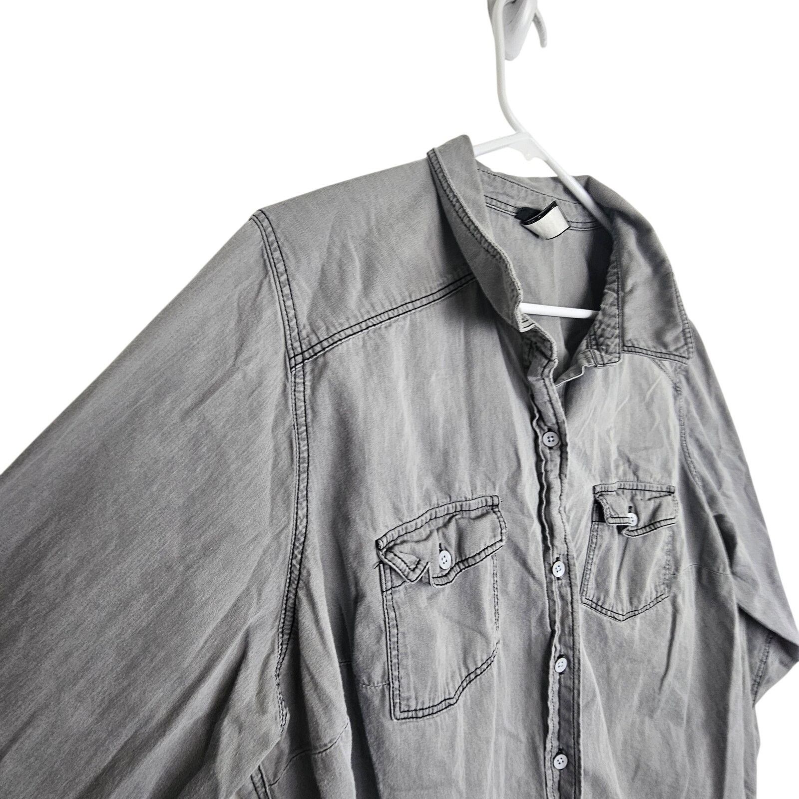 Torrid Torrid Women Cotton Shirt Size 2X Minimalist Casual Layering Size XXL / US 16-18 / IT 52-54 - 5 Thumbnail