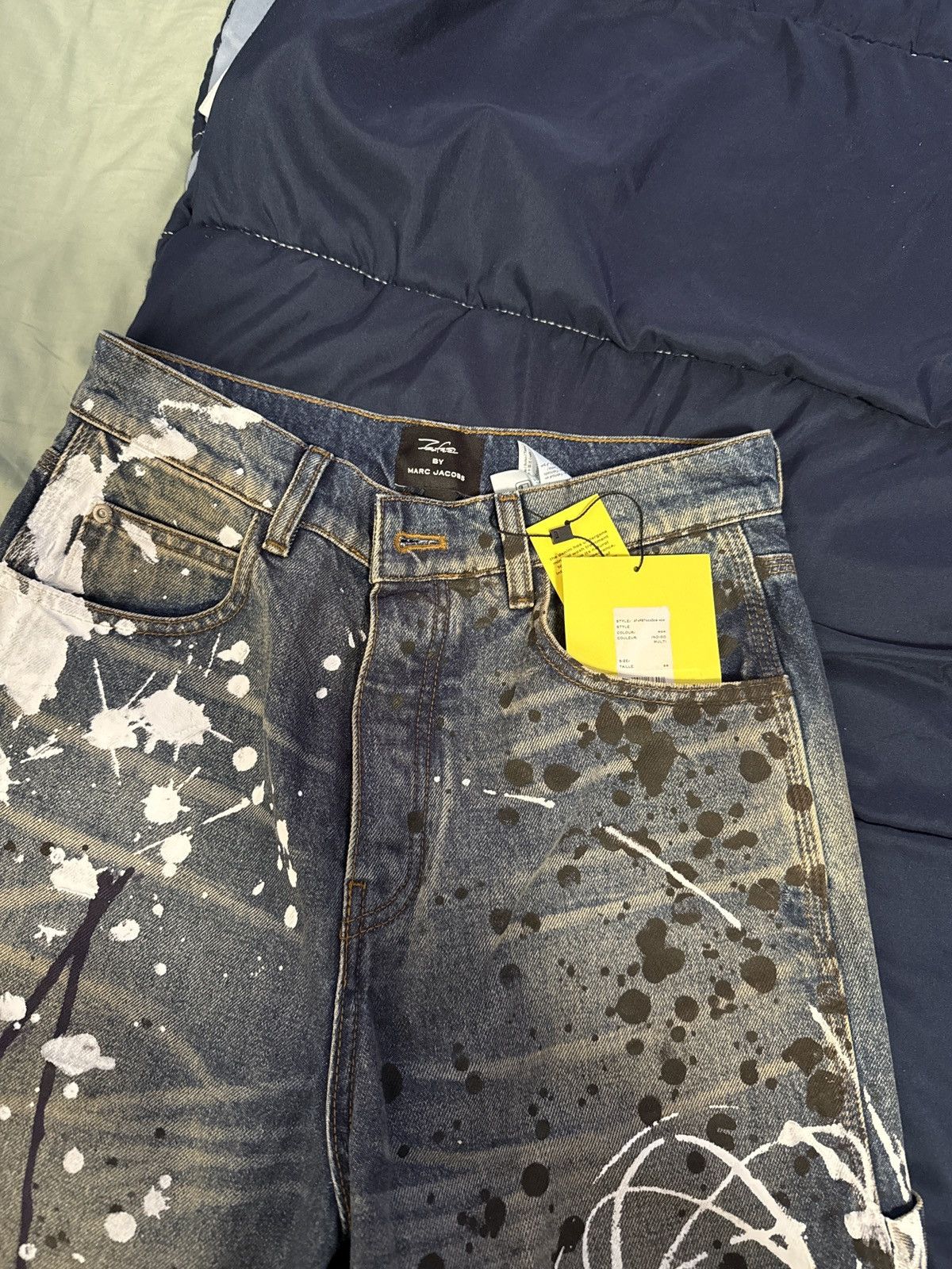 Futura × Marc Jacobs Marc Jacobs Futura Paint Splatter jeans Size 25" / US 0 / IT 36 - 2 Thumbnail