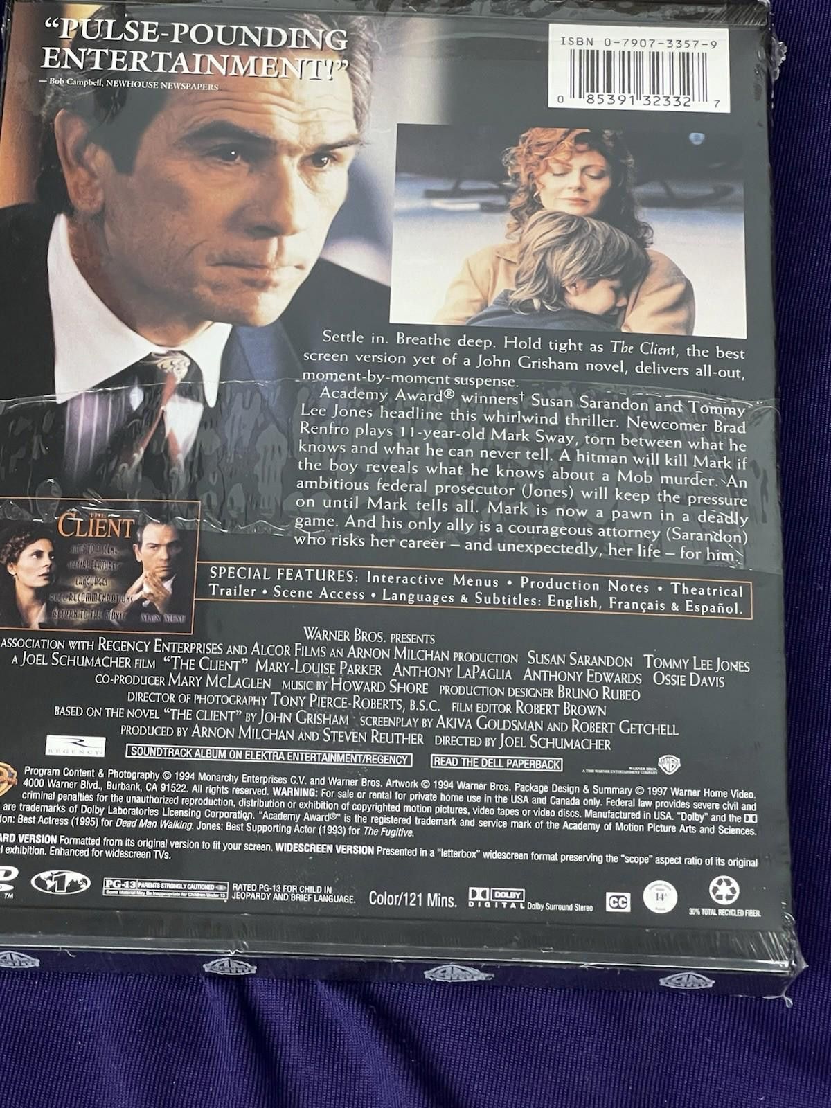 Other The Client (DVD, 1994) Snap Case - NEW SEALED Size ONE SIZE - 6 Thumbnail