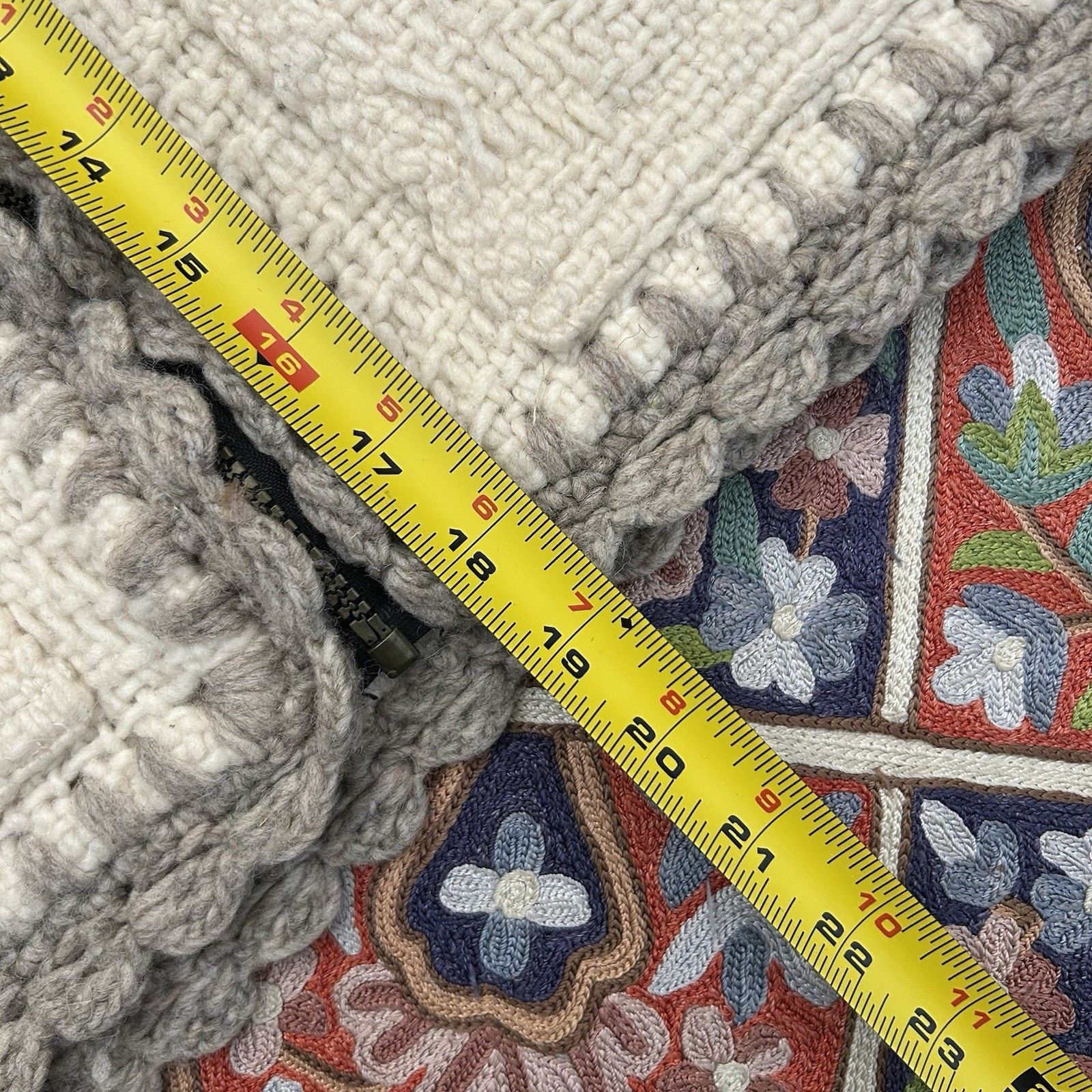 Vintage Yarina Wool Handknit Full Zip Cropped Hoodie Sweater Medium Size M / US 6-8 / IT 42-44 - 6 Thumbnail