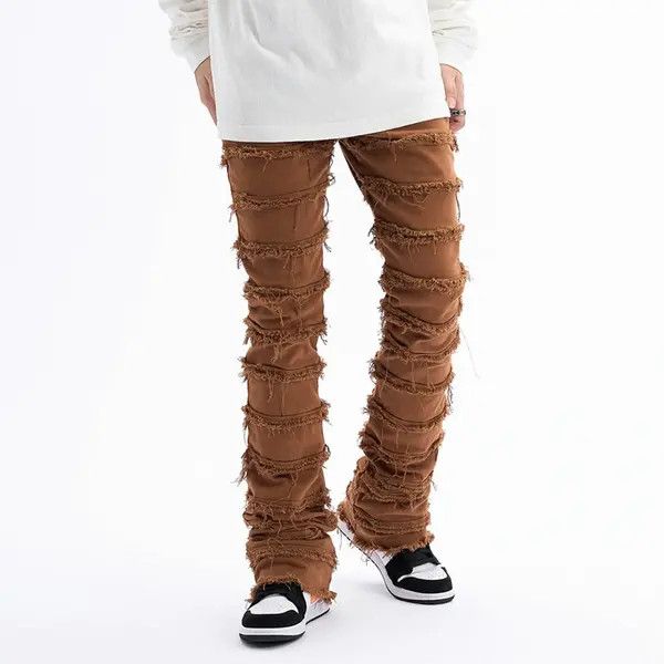 VIBE fade flared damaged skate jeans Size US 34 / EU 50 - 2 Thumbnail