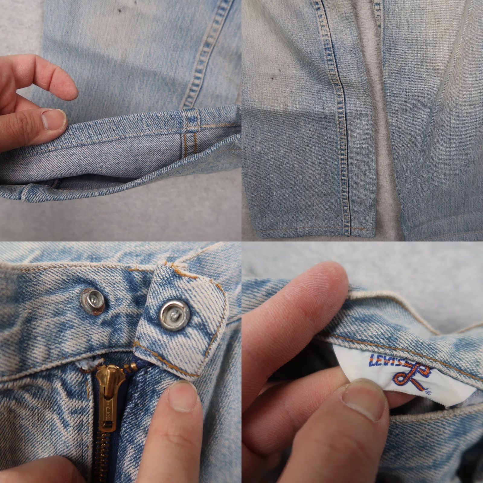 Levi's VINTAGE Levi's Orange Tab Jeans Women 24x27.75 High Waisted USA Purple? No, Blue Denim 100% Cotton Straight -??? Size 42" / US 20 - 8 Thumbnail