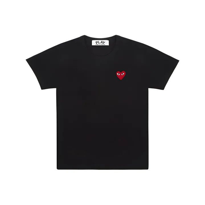 Comme des Garcons Comme des Garçons Play Black Heart Embroidered T-Shirt 0079 Size US XXL / EU 58 / 5 - 1 Thumbnail