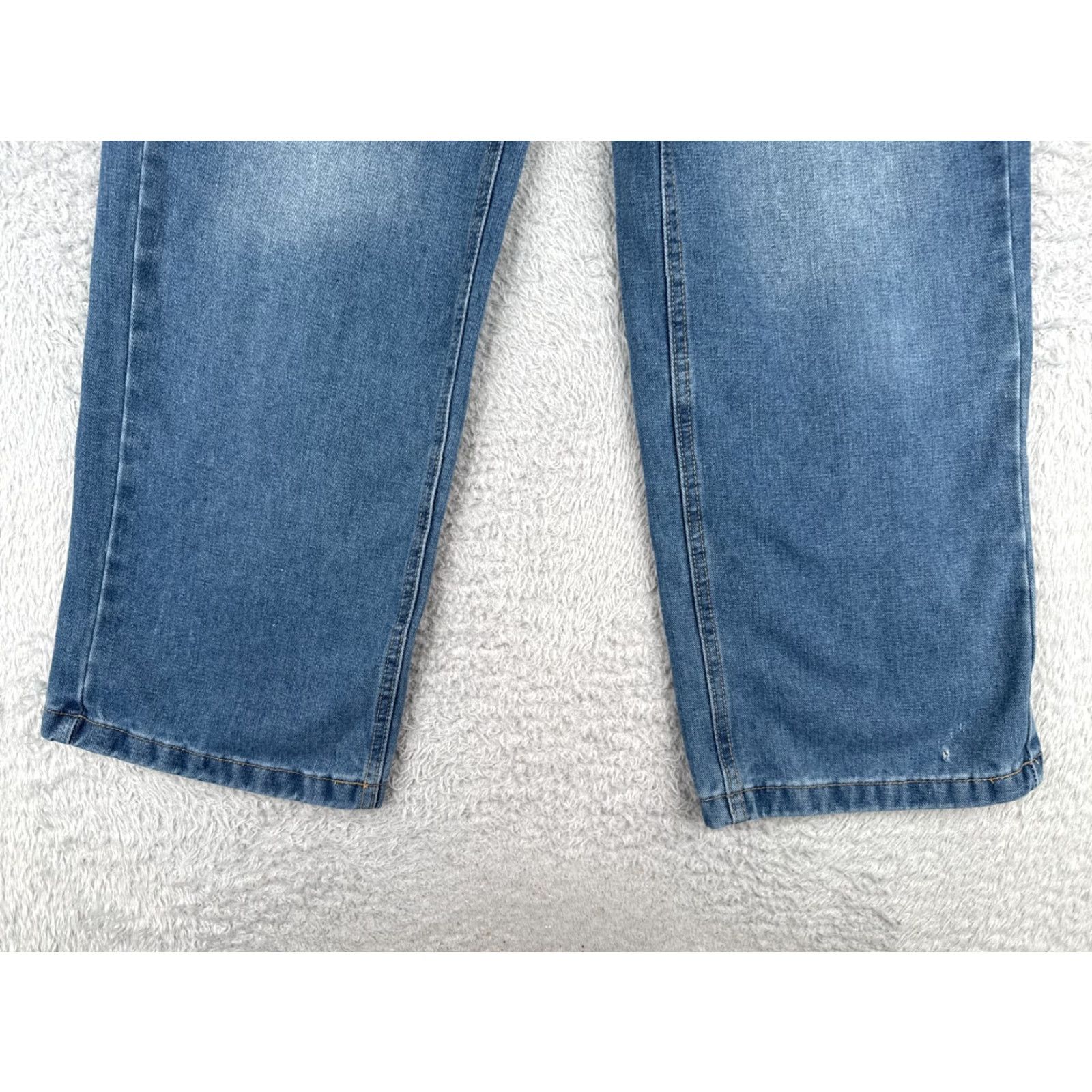 Madewell Madewell Jeans Women 26 Blue Denim Wide Leg High Rise Medium Wash 26x28 Cotton Blend 5-Pocket Design Logo Embroidered Size 26" / US 2 / IT 38 - 2 Thumbnail