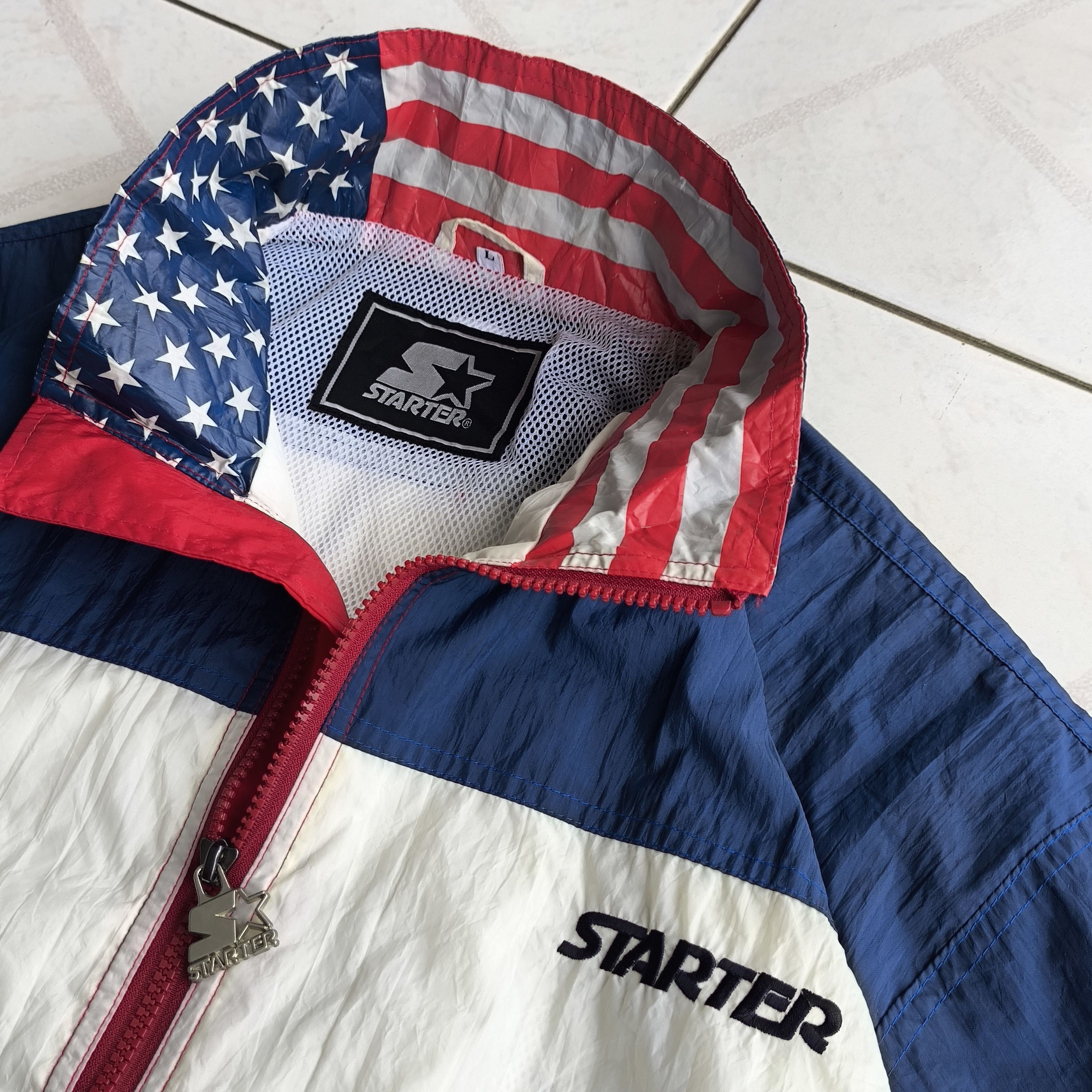 Starter 90's Starter Tri-Color America Flag Size US L / EU 52-54 / 3 - 2 Thumbnail