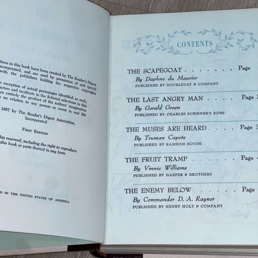 Vintage Reader’s Digest Condensed Books, Volume 2, Hardcover 5 Stories Vintage 1957 Size ONE SIZE - 6 Thumbnail