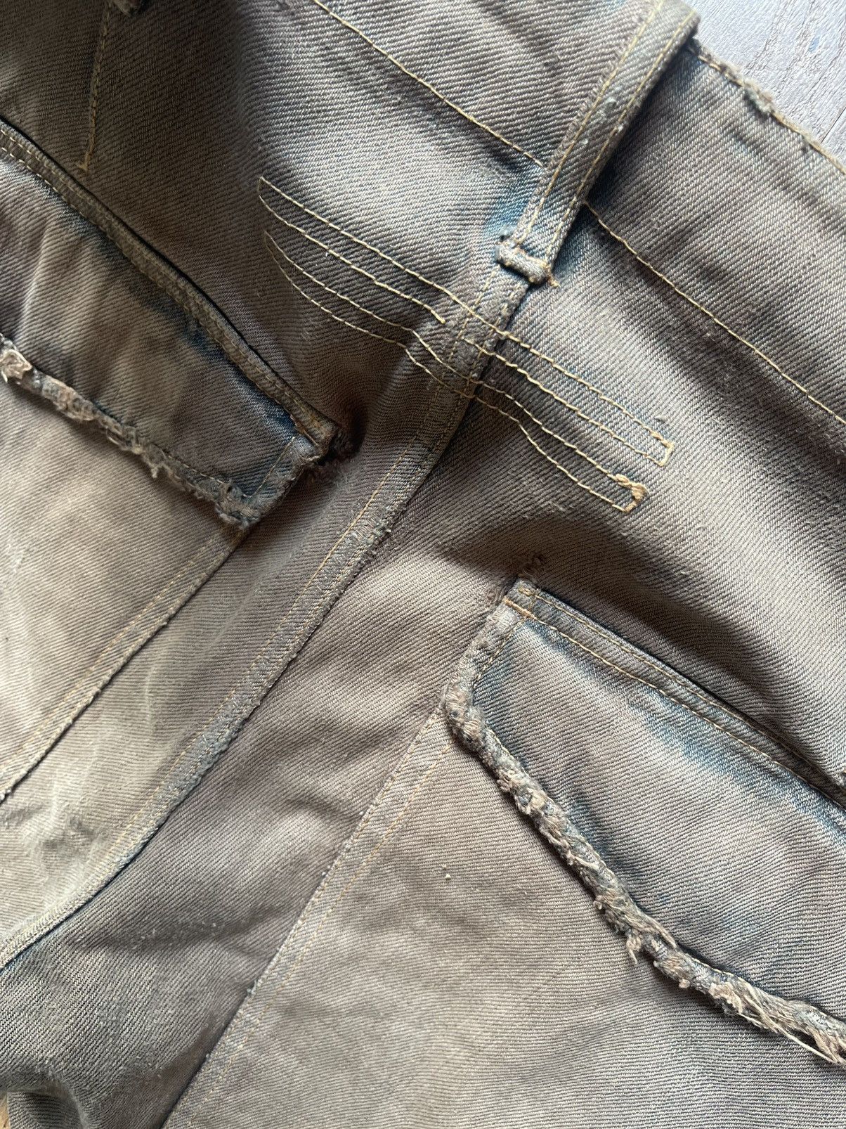Rick Owens Rick Owens FW 06 Dustulator Mudwash Double Layer Aircuts OG Size US 32 / EU 48 - 9 Thumbnail