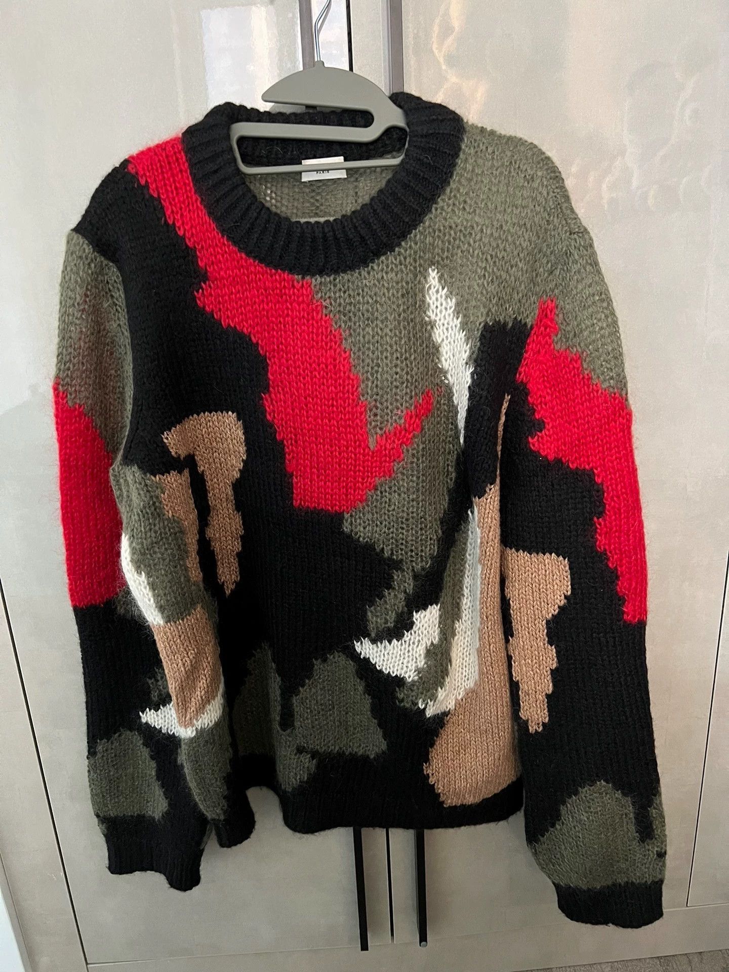 Saint Laurent Paris Saint Laurent Paris Men's color blocked sweater Size US XL / EU 56 / 4 - 7 Thumbnail