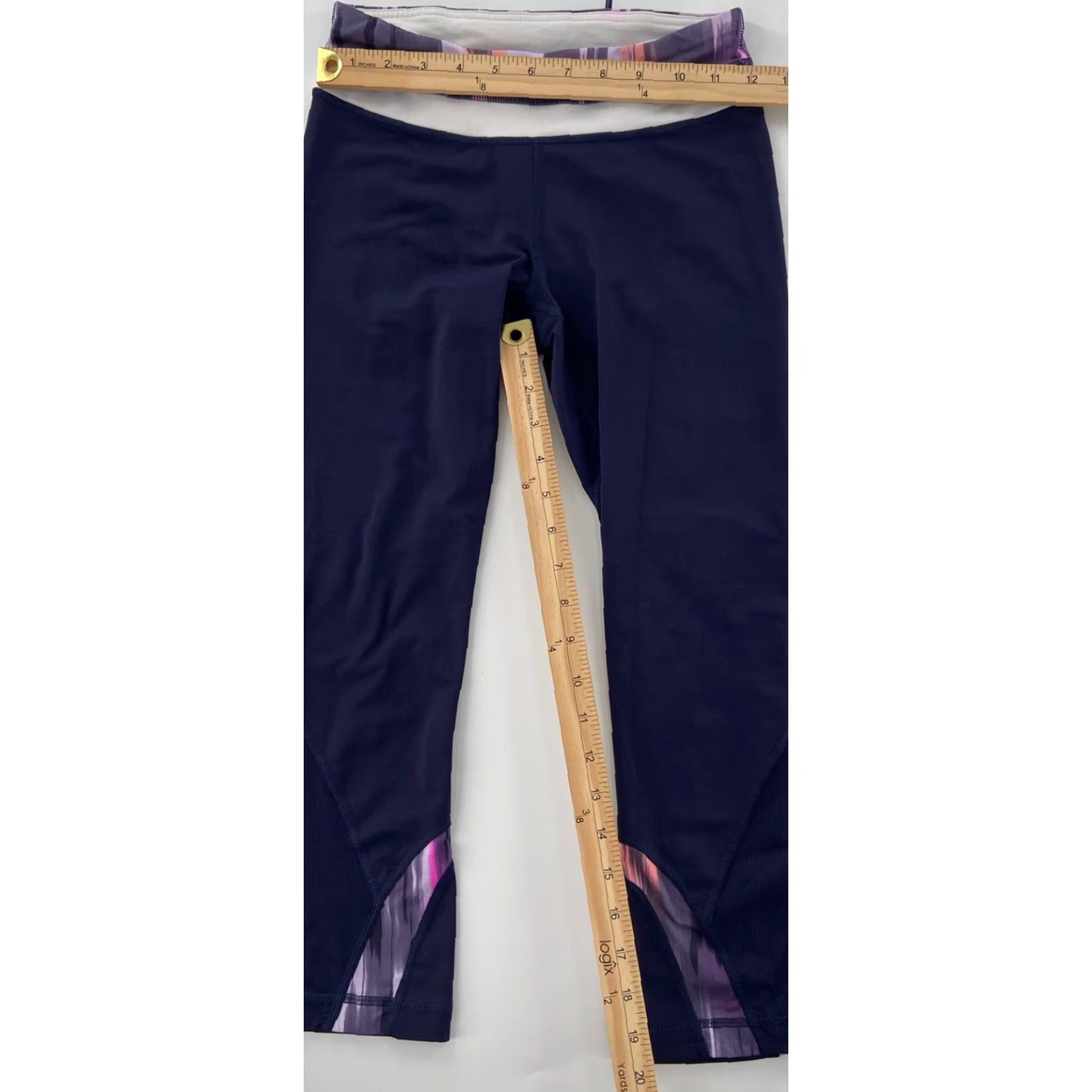 Lululemon VINTAGE Lululemon Speed Up Crop Leggings Shirt Womens 4 Purple Activewear Cropped 20 in Inseam Athletic Pockets Womens Size 27" / US 4 / IT 40 - 6 Thumbnail