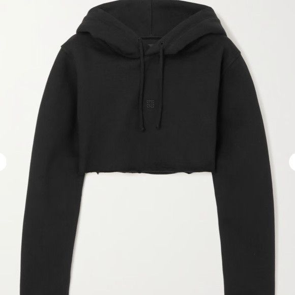 Givenchy Givenchy Black Cropped Hoodie - NEW WITH TAGS Size L / US 10 / IT 46 - 15 Thumbnail