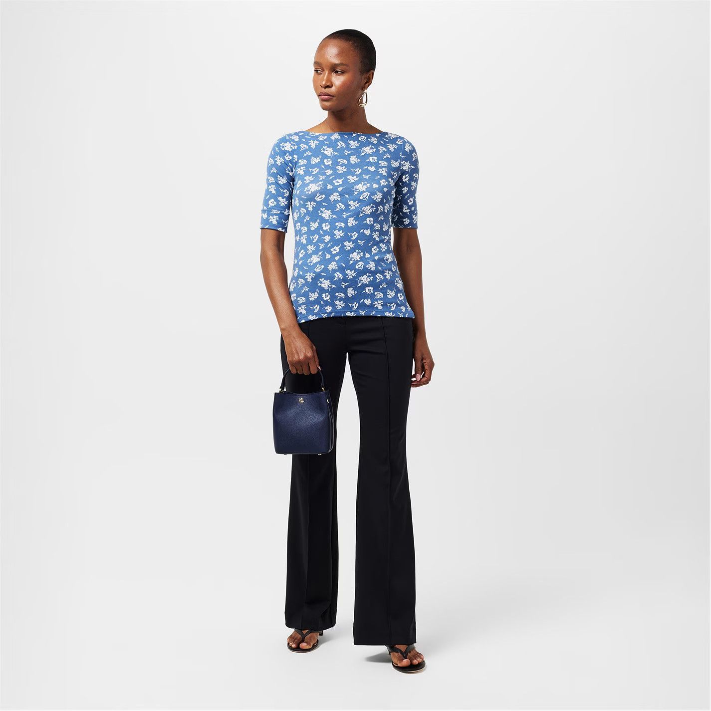 Lauren Ralph Lauren o1g2r1mq0825 Size: OS / Reese Bag in Navy Size ONE SIZE - 6 Thumbnail