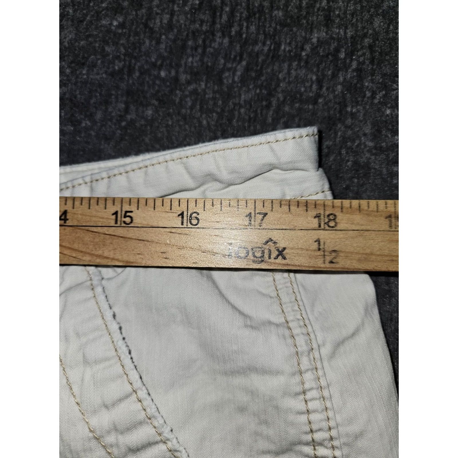 Ralph Lauren VINTAGE Polo Jeans Co Ralph Lauren Shorts Womens 14 White Cargo Twill 7 Inch Relaxed Size 36" / US 14 / IT 50 - 3 Thumbnail