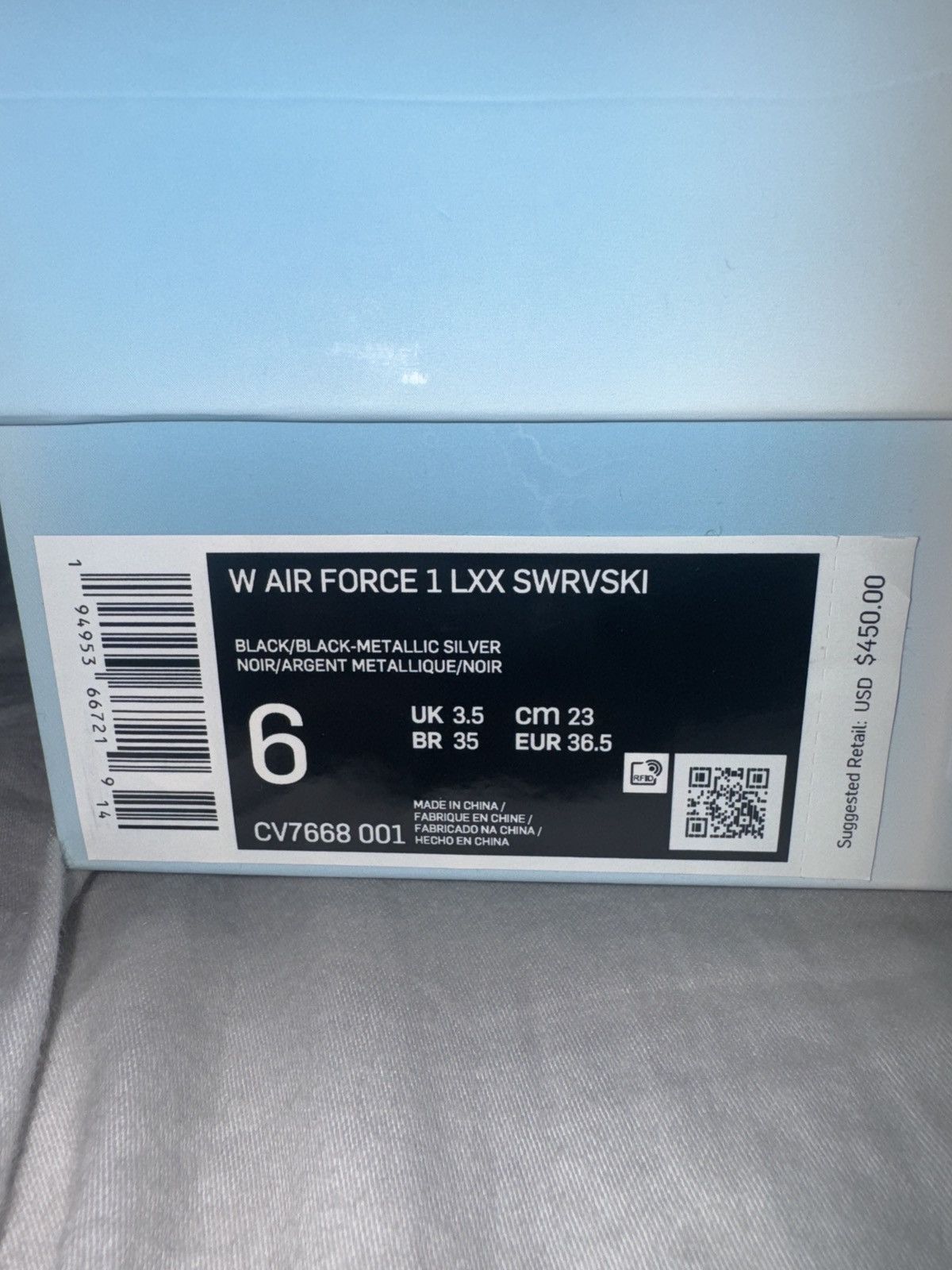 Nike × Swarovski Nike Swarovski Air Force 1 Low Size US 6 / EU 39 - 4 Thumbnail