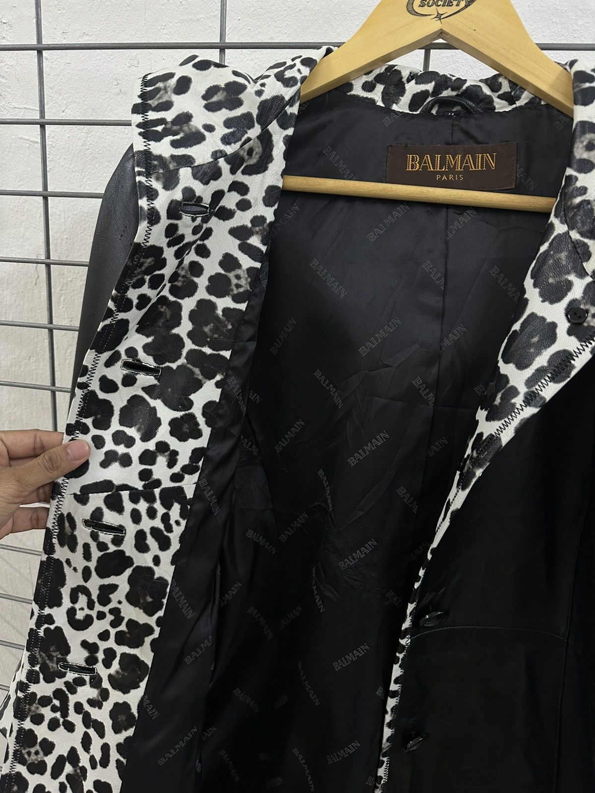 Balmain Rare Balmain Paris Luxury Leather Leopard Trench Coat Size S / US 4 / IT 40 - 9 Thumbnail
