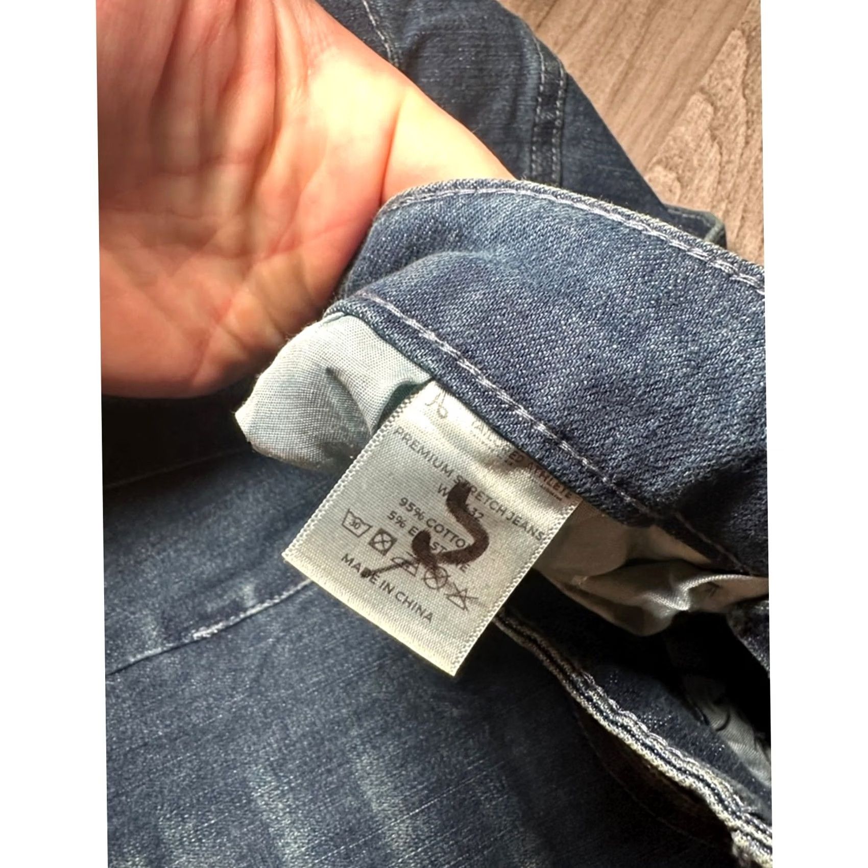 Vintage Tailored Athlete Slim Premium Stretch Jeans Mens 34 Regular Blue NWOT 32 34x32 Tapered Clothing Denim Jeans Size US 34 / EU 50 - 7 Thumbnail