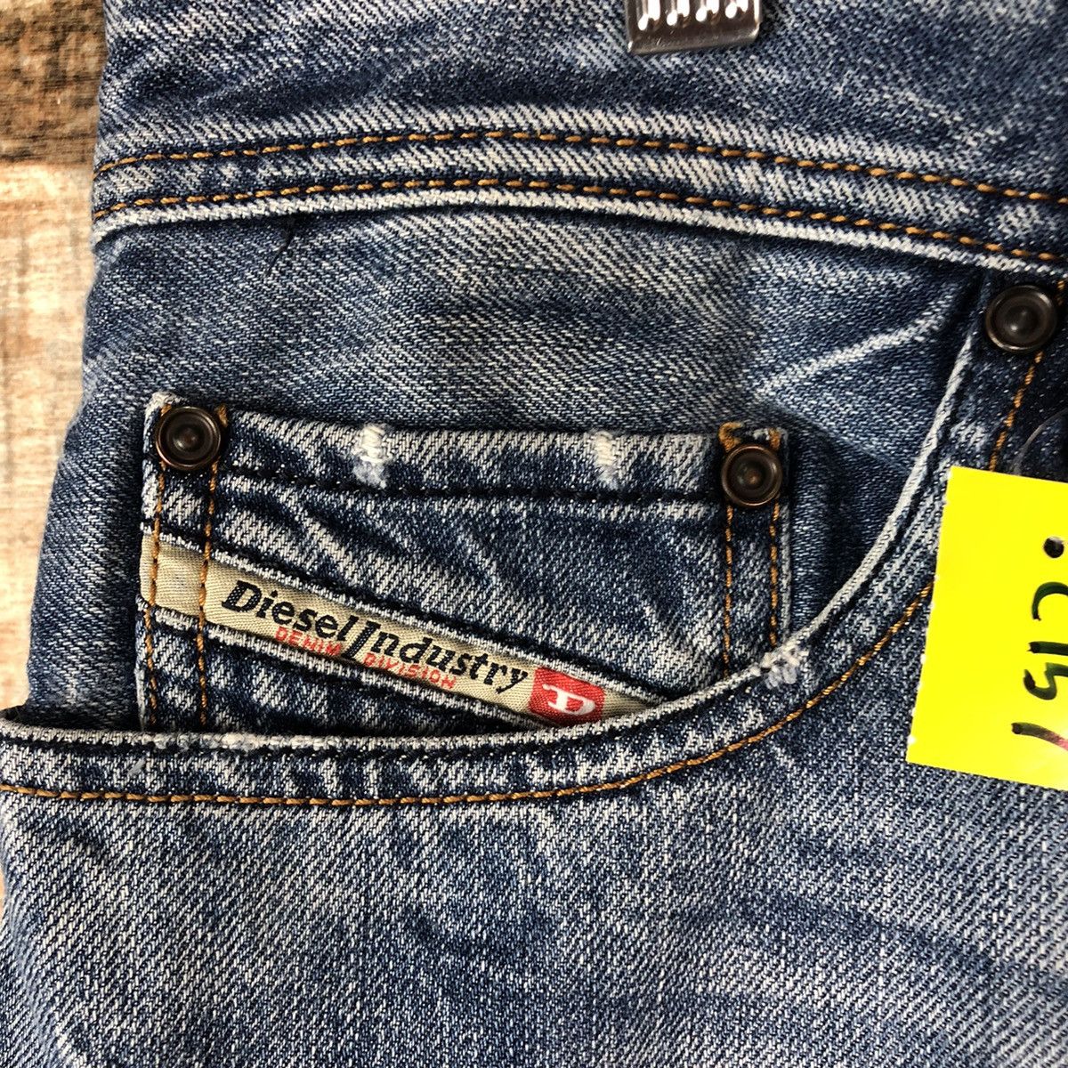 Diesel DL Diesel Industries Blue Distressed Denim Pants #C157 Size US 31 - 14 Thumbnail