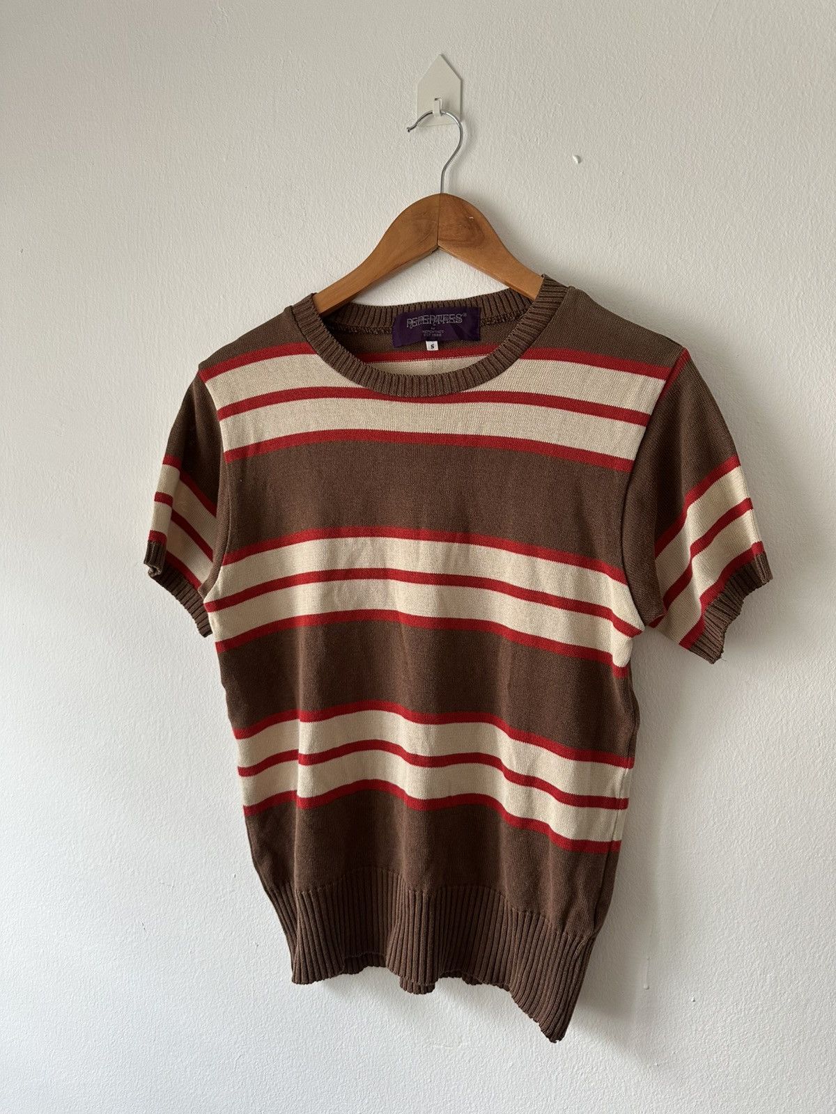 Nepenthes Nepenthes Stripe Knit Short Sleeve Size US S / EU 44-46 / 1 - 2 Thumbnail