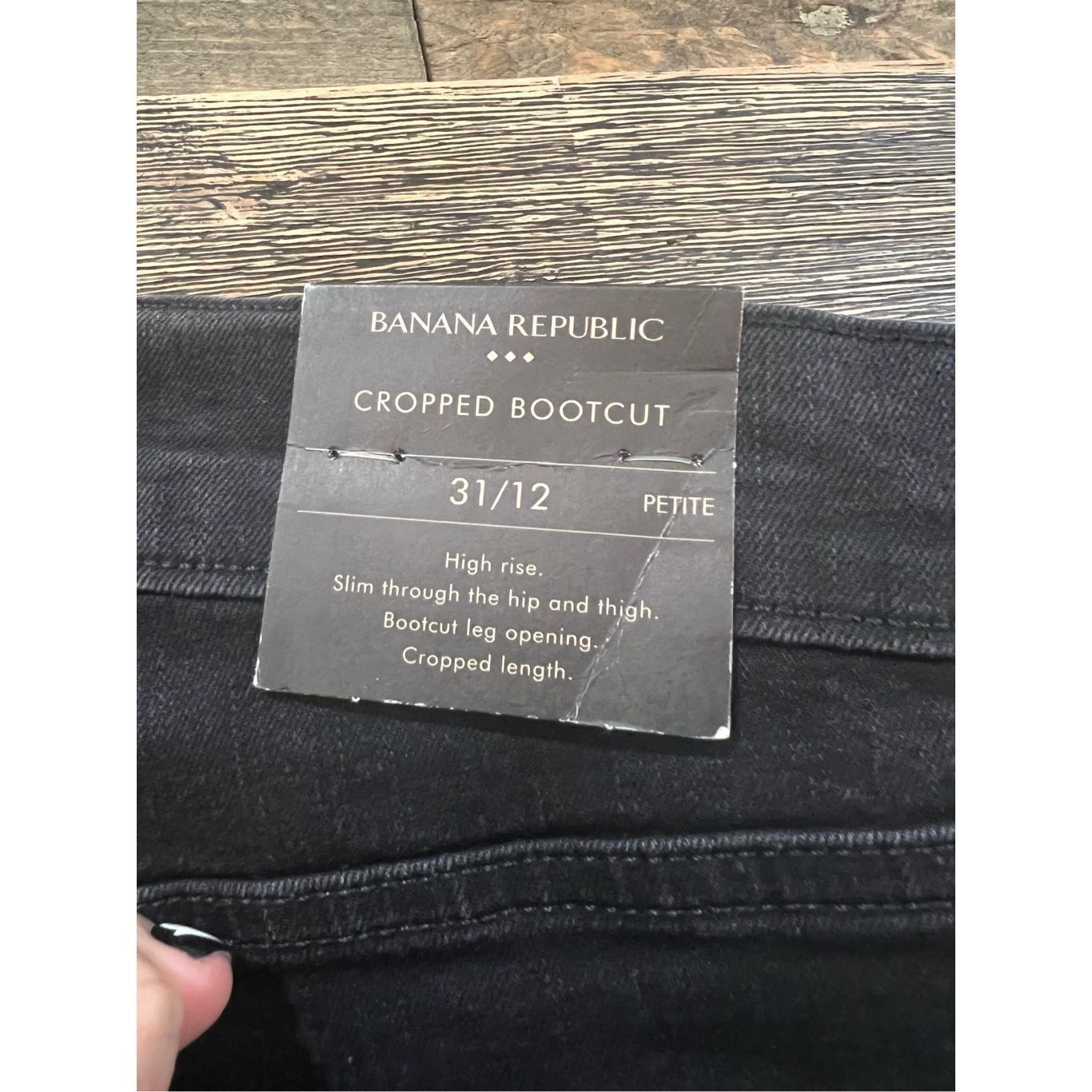 Banana Republic Banana Republic NWT cropped bootcut high waisted jeans petit Size 31" - 4 Thumbnail