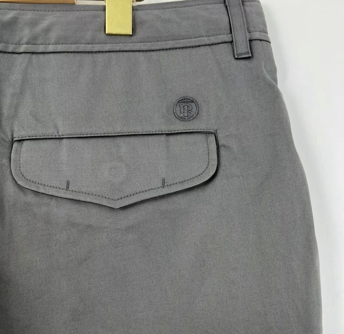 Burberry Burberry Grey Logo Embroidered Casual Pants K12 Size US 42 / EU 58 - 5 Thumbnail