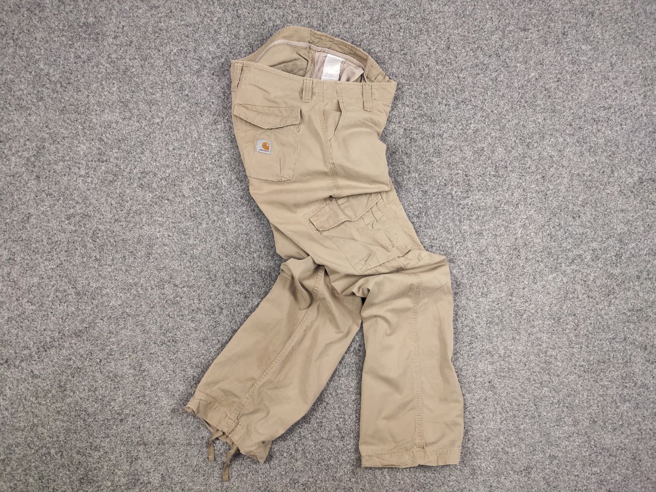 Carhartt Vintage 90's Carhartt Thrift Distressed Logo Cargo Pants Size US 30 / EU 46 - 6 Thumbnail