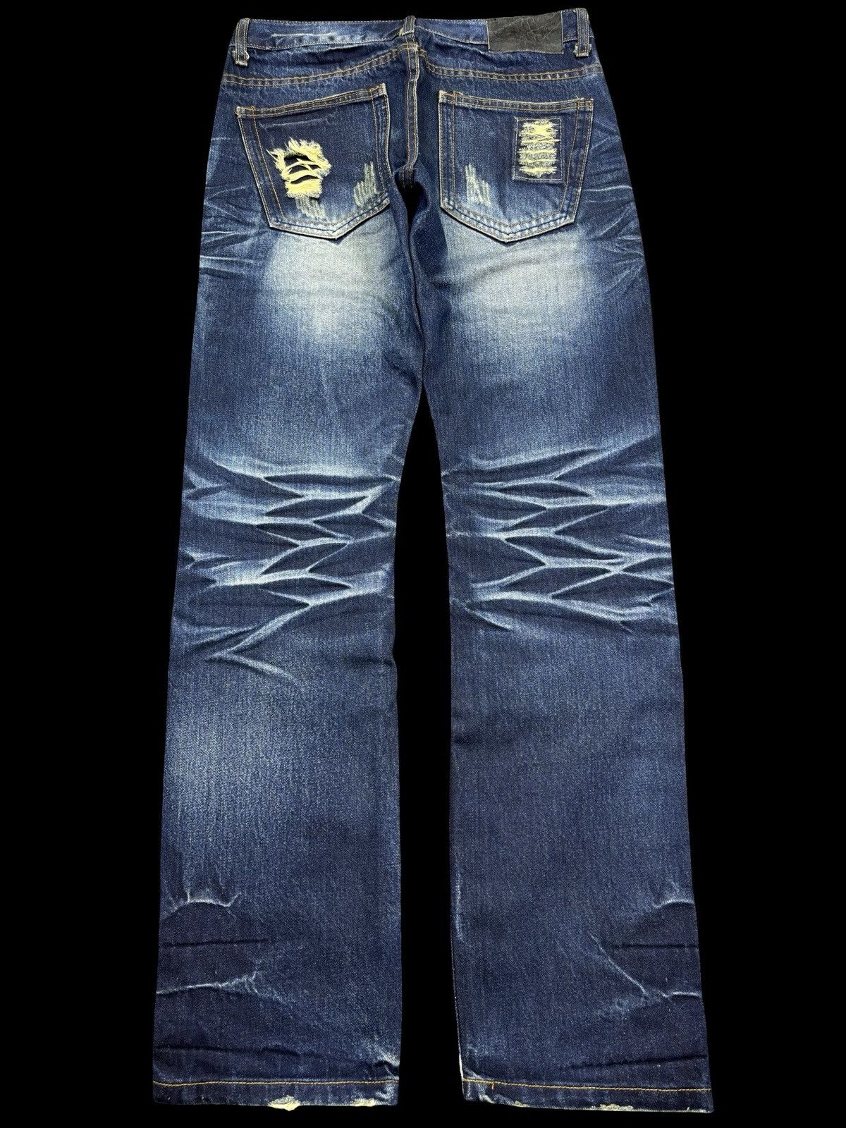 Designer Insane🔥DIVINER Slash Fades Patchwork Distressed Denim F720 Size US 30 / EU 46 - 2 Thumbnail