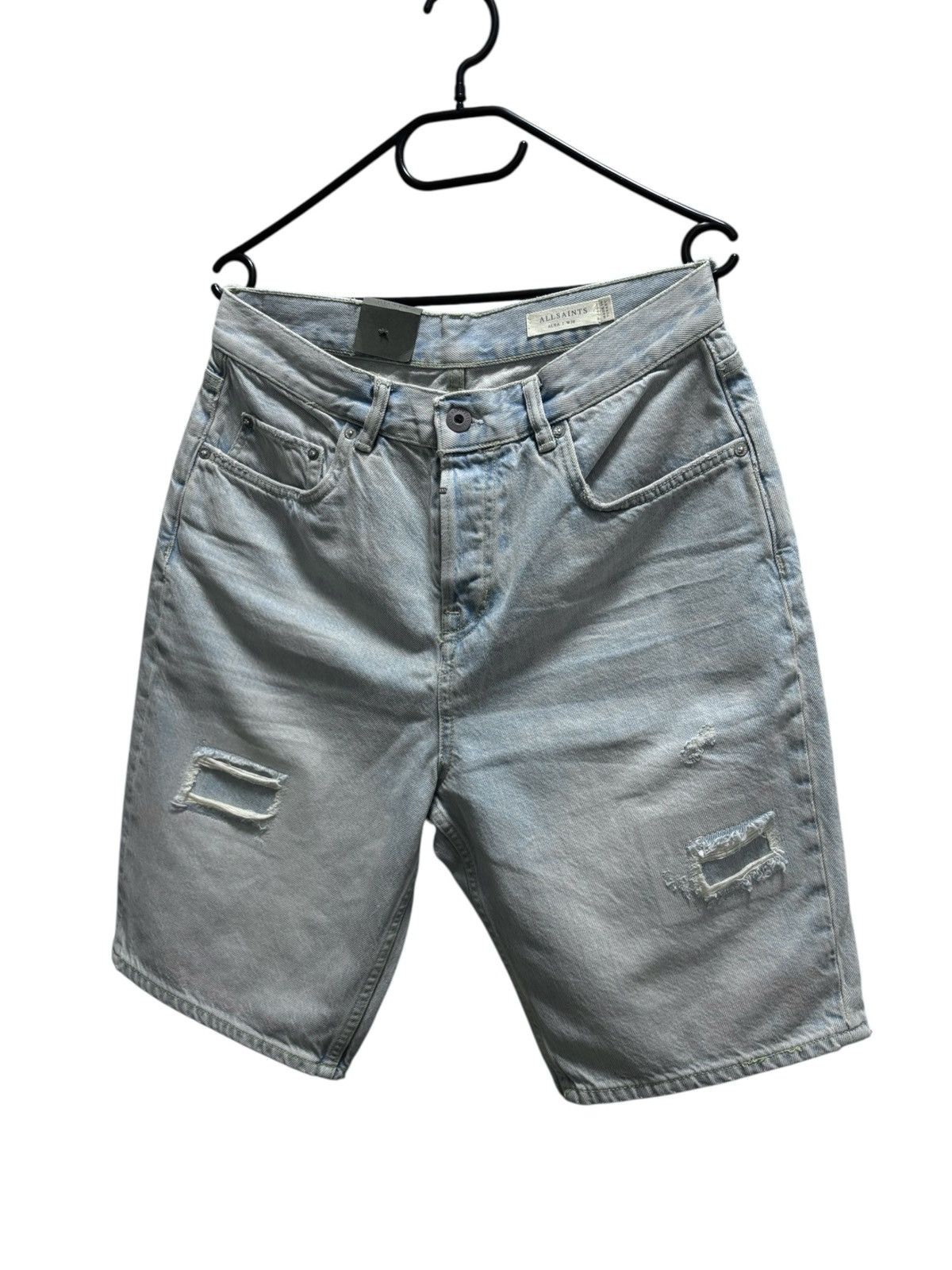 Allsaints NEW! Allsaints Shorts Denim Distressed Y2K Punk Size US 30 / EU 46 - 1 Thumbnail