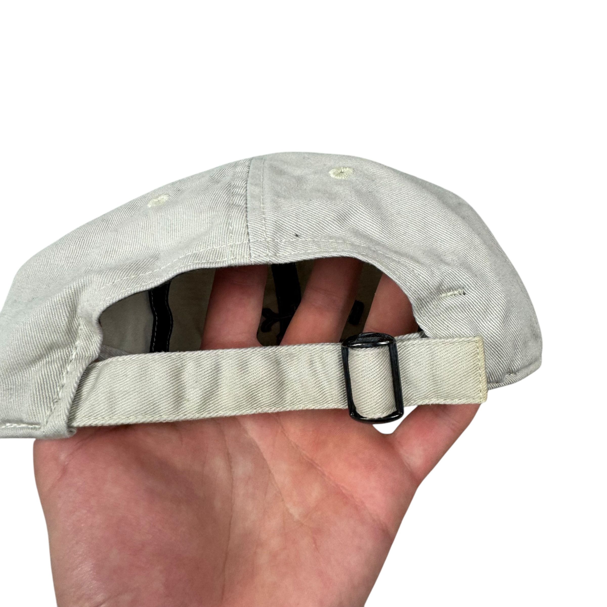 Nike Nike Gray Cotton Athletic Swoosh Adjustable Strapback Hat Size ONE SIZE - 5 Thumbnail