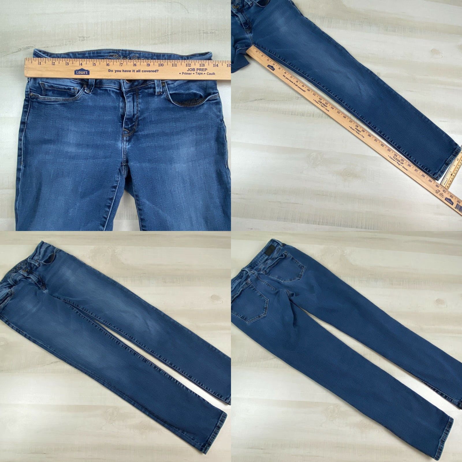 Vintage Mavi Jeans Womens Low Rise Skinny Jeans Medium Wash Blue Denim Size 27" / US 4 / IT 40 - 8 Thumbnail