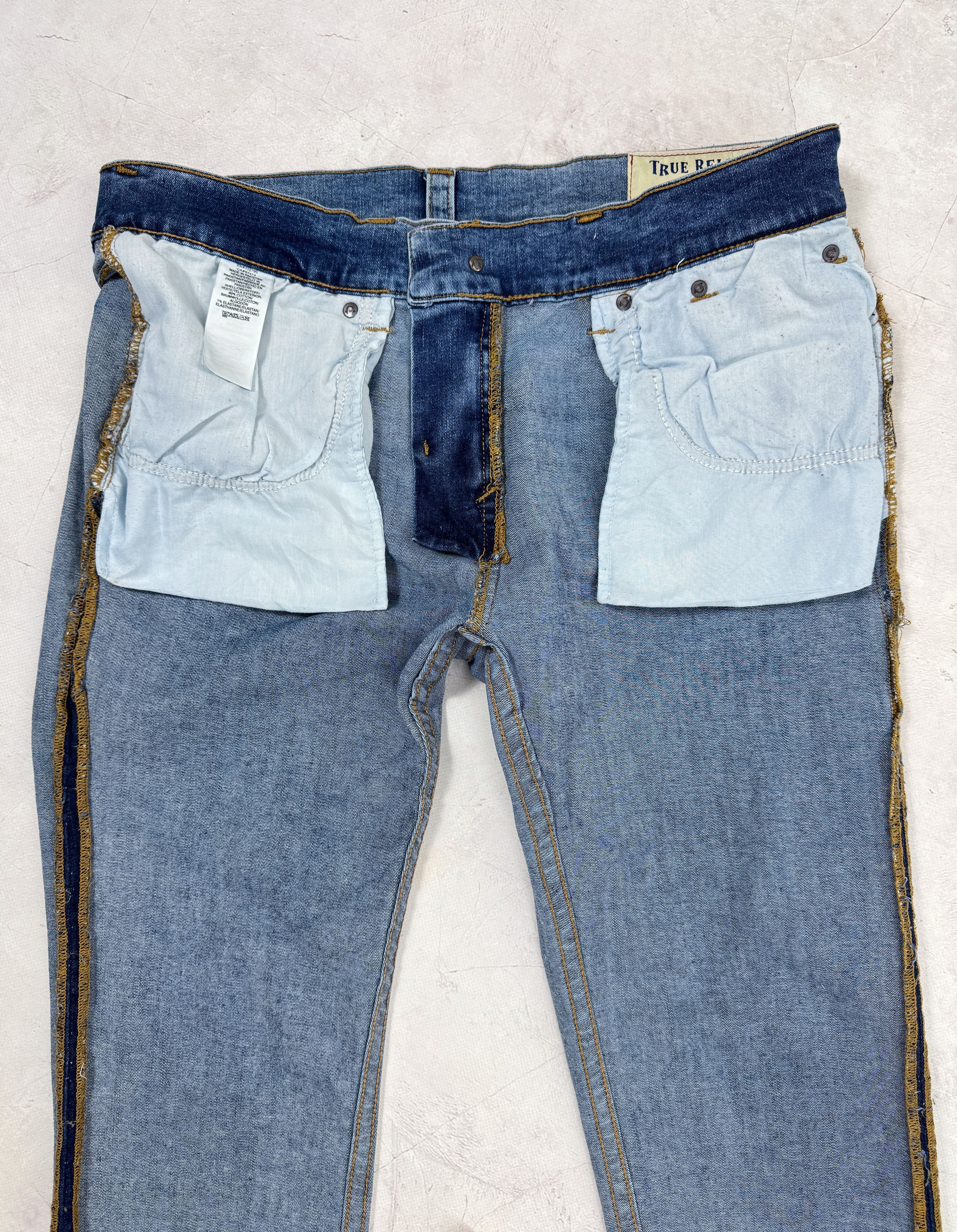 True Religion True Religion Rocco Flap Skinny Jeans Pants Relaxed Denim Size US 34 / EU 50 - 12 Thumbnail