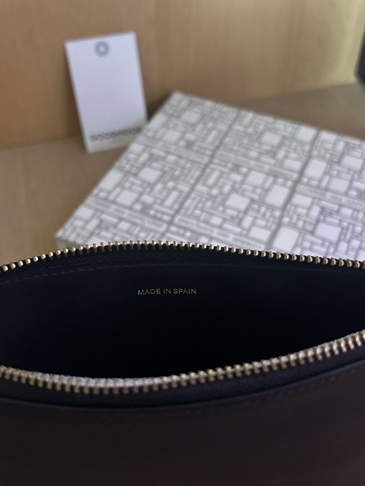 Comme des Garcons Comme Des Garcons CDG Huge Logo Zipper Black Wallet Pouch Size ONE SIZE - 4 Thumbnail