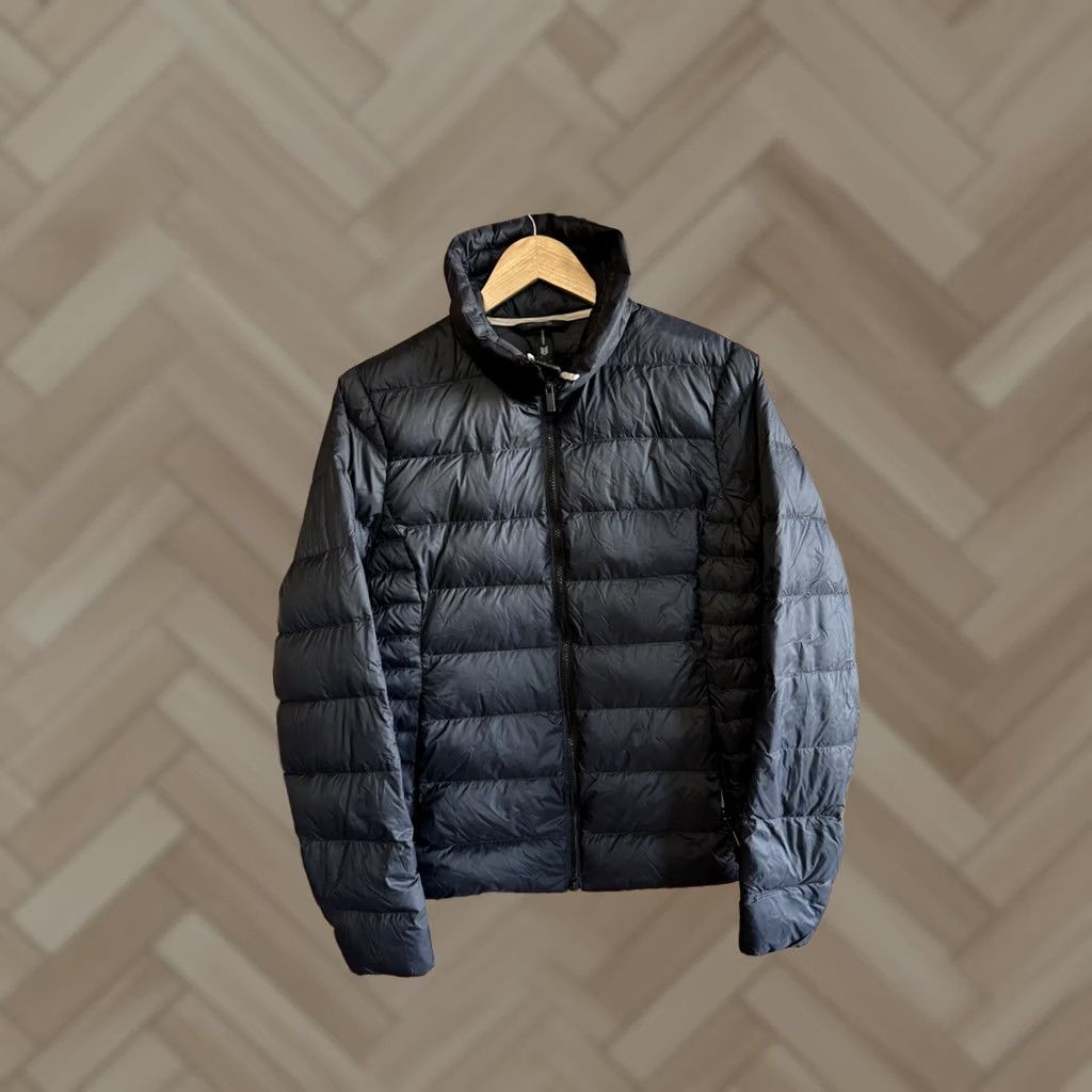 Vintage All in Motion Womens Black Quilted Full Zip Down Jacket Size Large Size L / US 10 / IT 46 - 1 Thumbnail