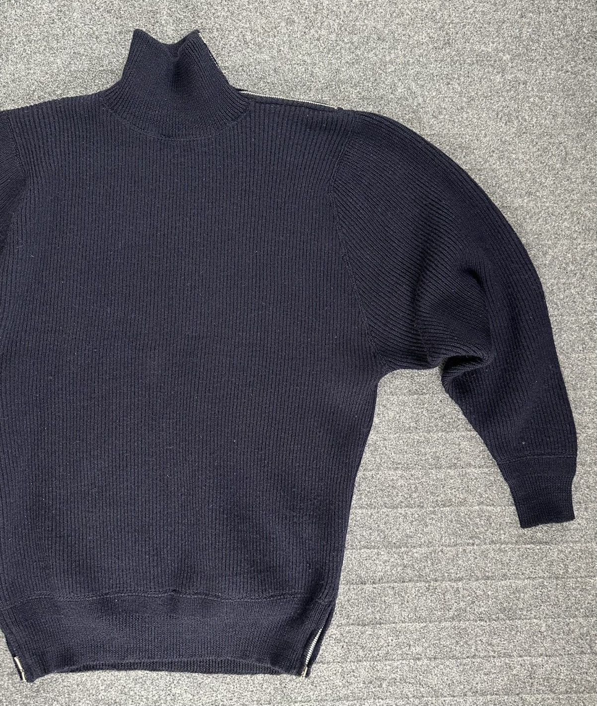 Marithe + Francois Girbaud Marithe Francois Girbaud 90’s Knit Wool Shoulder/Hem Zipped Size US L / EU 52-54 / 3 - 6 Thumbnail