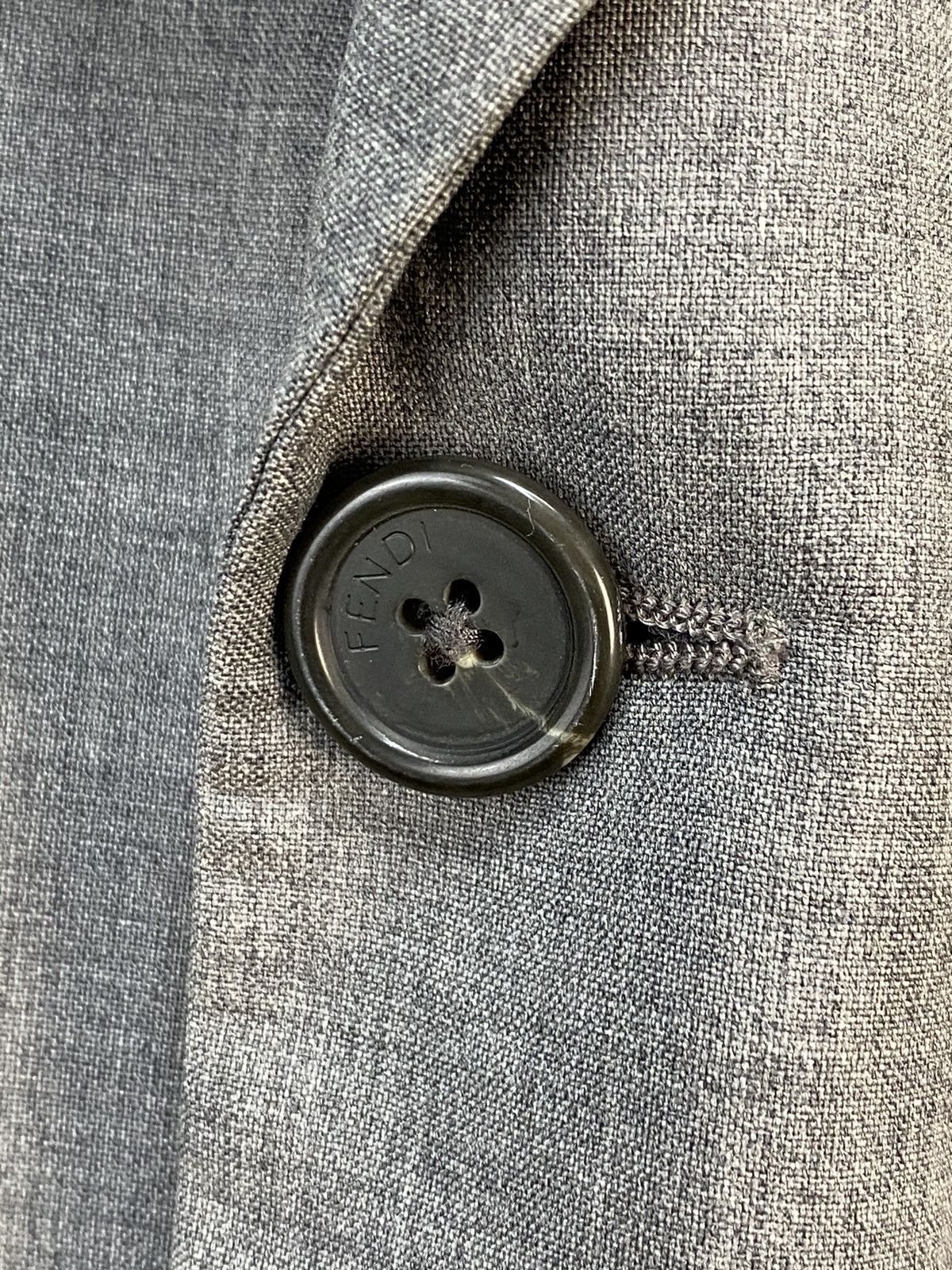 Fendi Fendi Grey Wool Blazer Size 52R - 6 Thumbnail