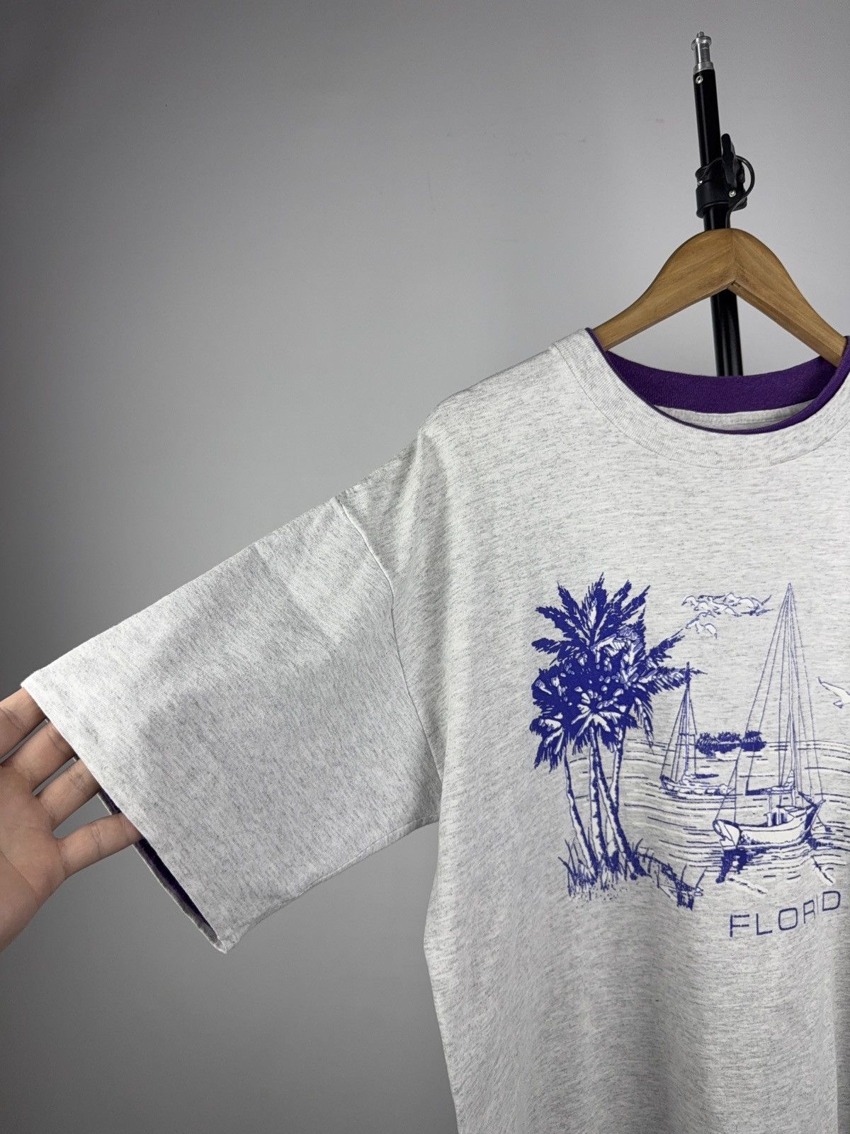 Vintage Vintage 90s Florida USA State Retro Print single stitch tee Size US L / EU 52-54 / 3 - 6 Thumbnail