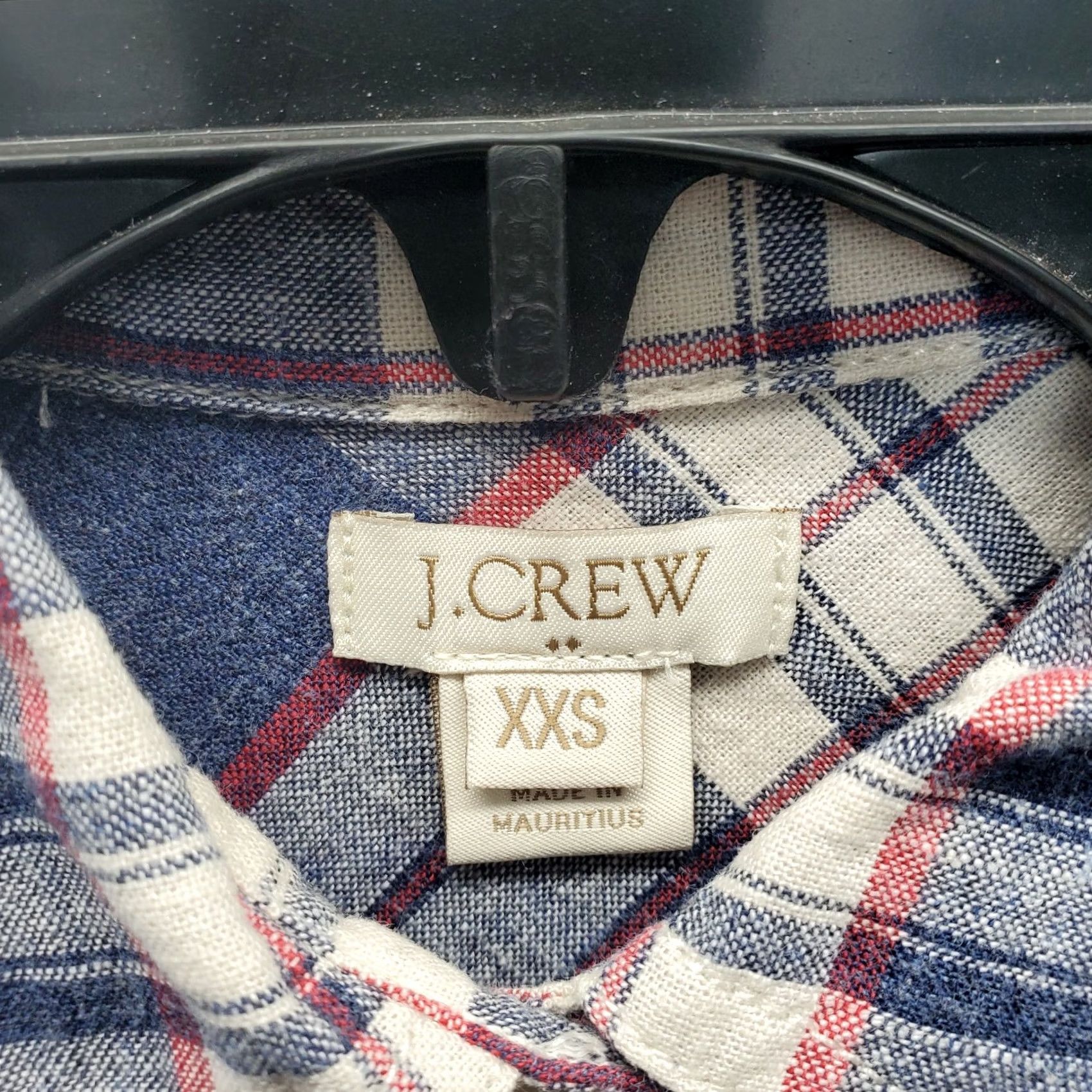 J.Crew J.CREW Popover Shirt Womens 2XS Multicolor Plaid Long Sleeve Collar Pocket Casual Shirt Women 2XS Size XXS / US 00 / IT 34 - 5 Thumbnail