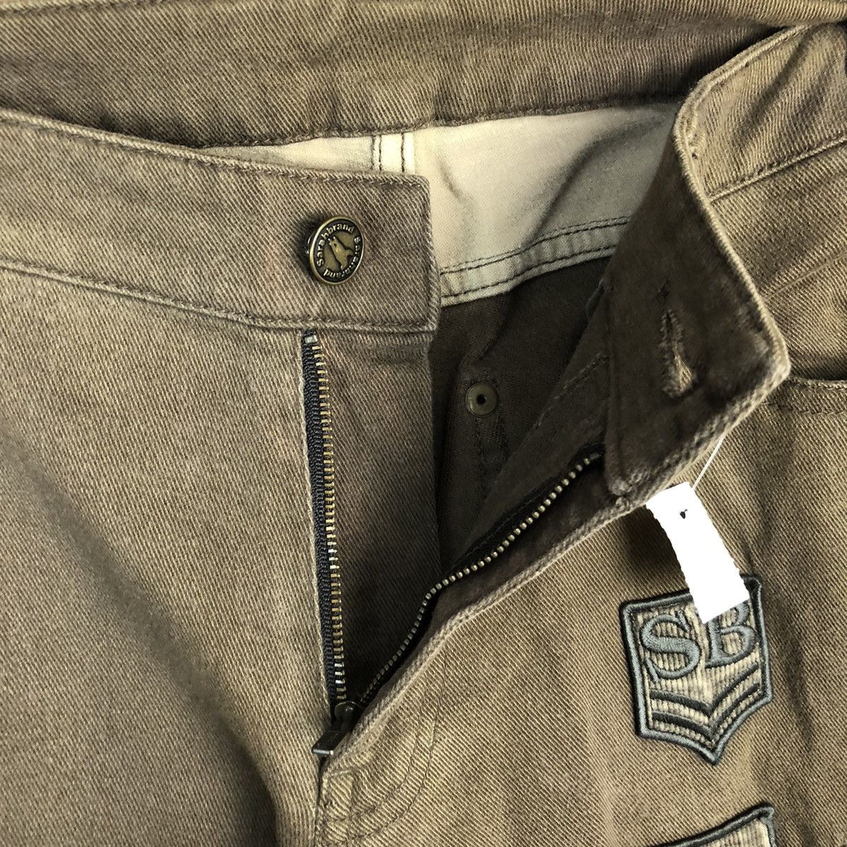 Japanese Brand Sarah Band Brown Cargo Multipocket Pants #A590 Size US 31 - 12 Thumbnail