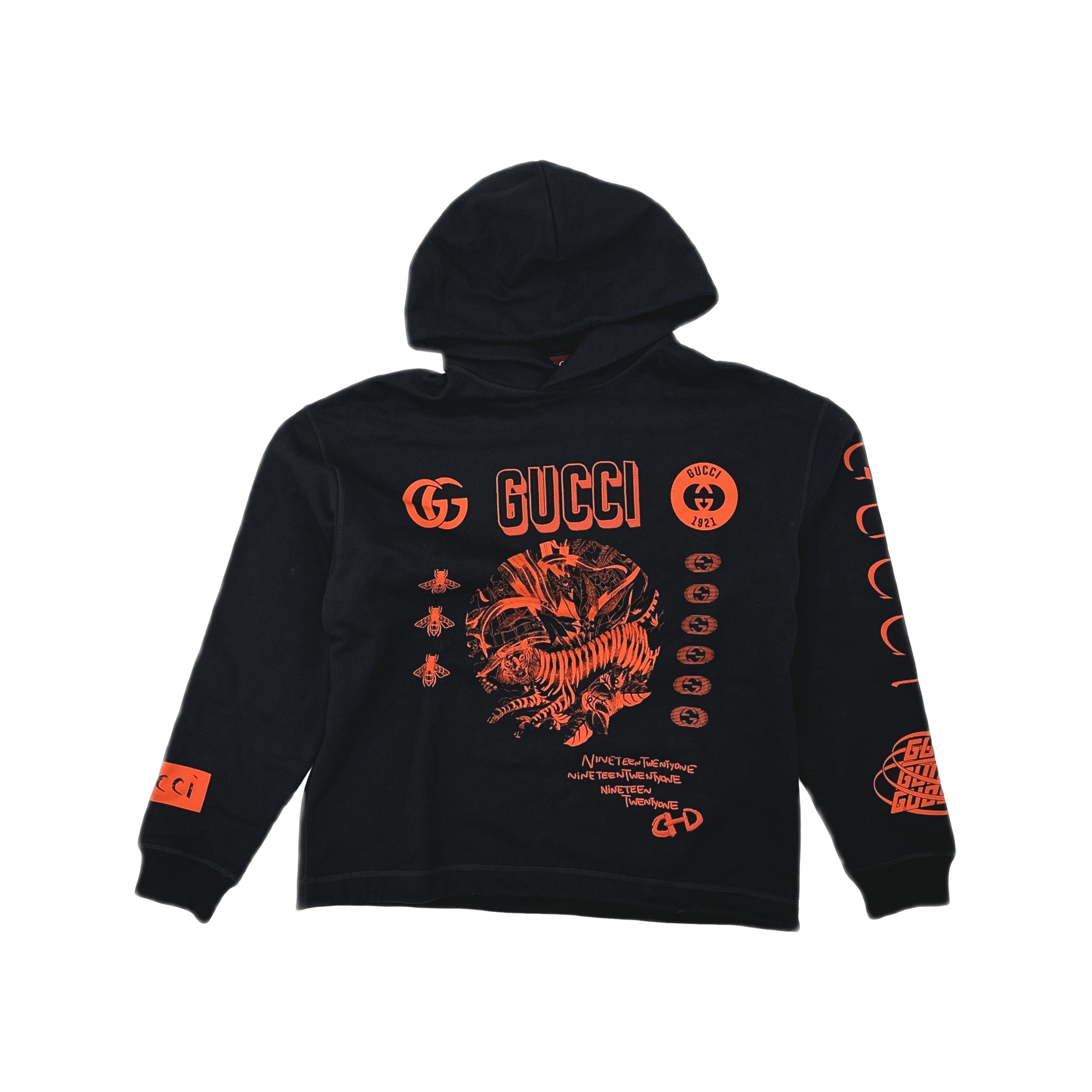 Gucci Gucci Logo Graphic Print Hoodie US XS Size US XS / EU 42 / 0 - 1 Thumbnail