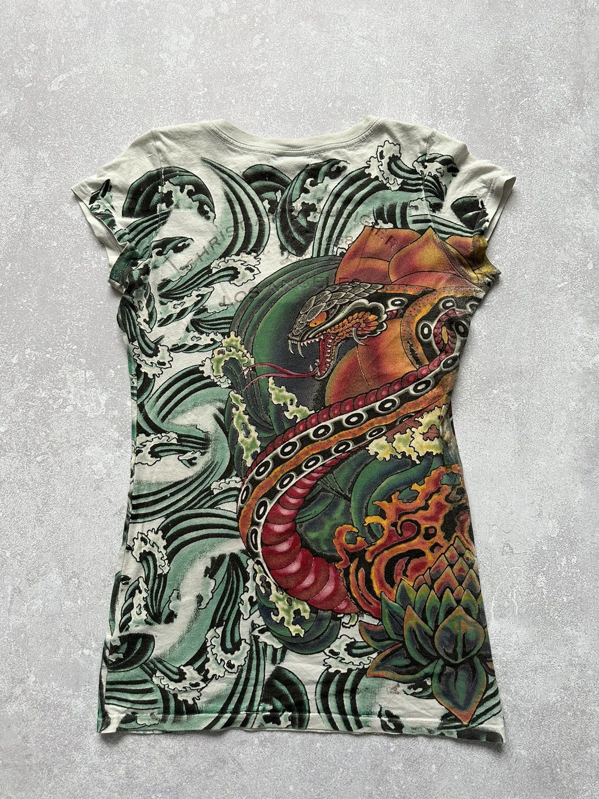 Christian Audigier × Vintage T-shirt Christian Audigier size S Size S / US 4 / IT 40 - 16 Thumbnail