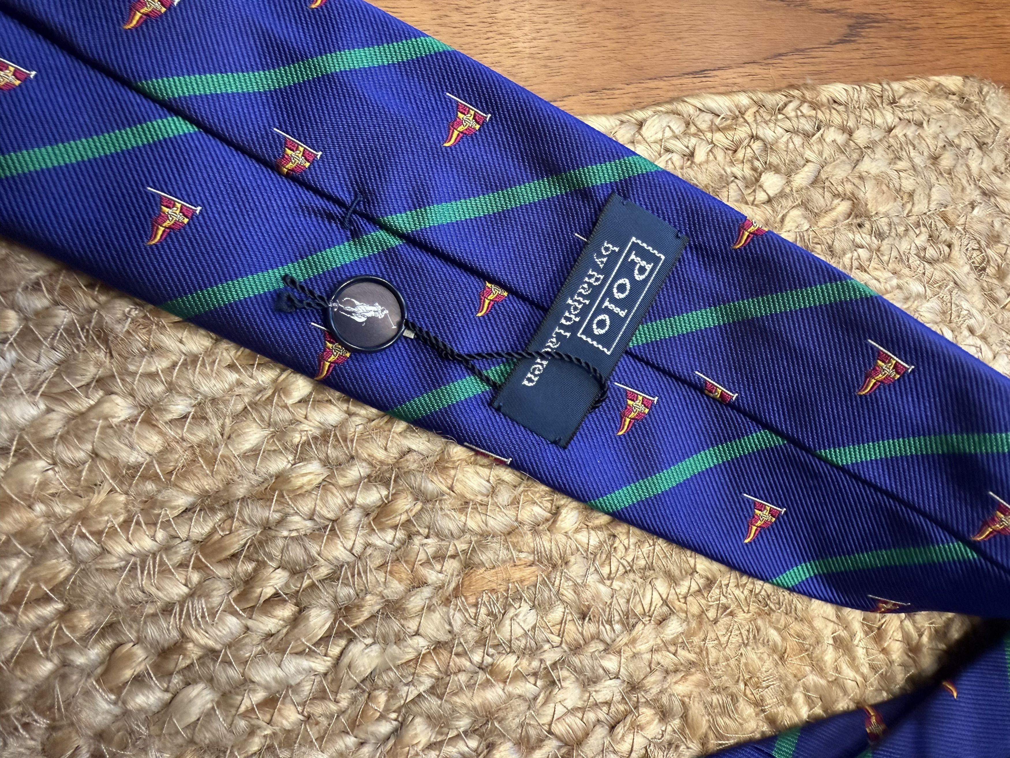 Polo Ralph Lauren New Polo Ralph Lauren Stripe Silk Tie Italy $125 MSRP Size ONE SIZE - 3 Thumbnail