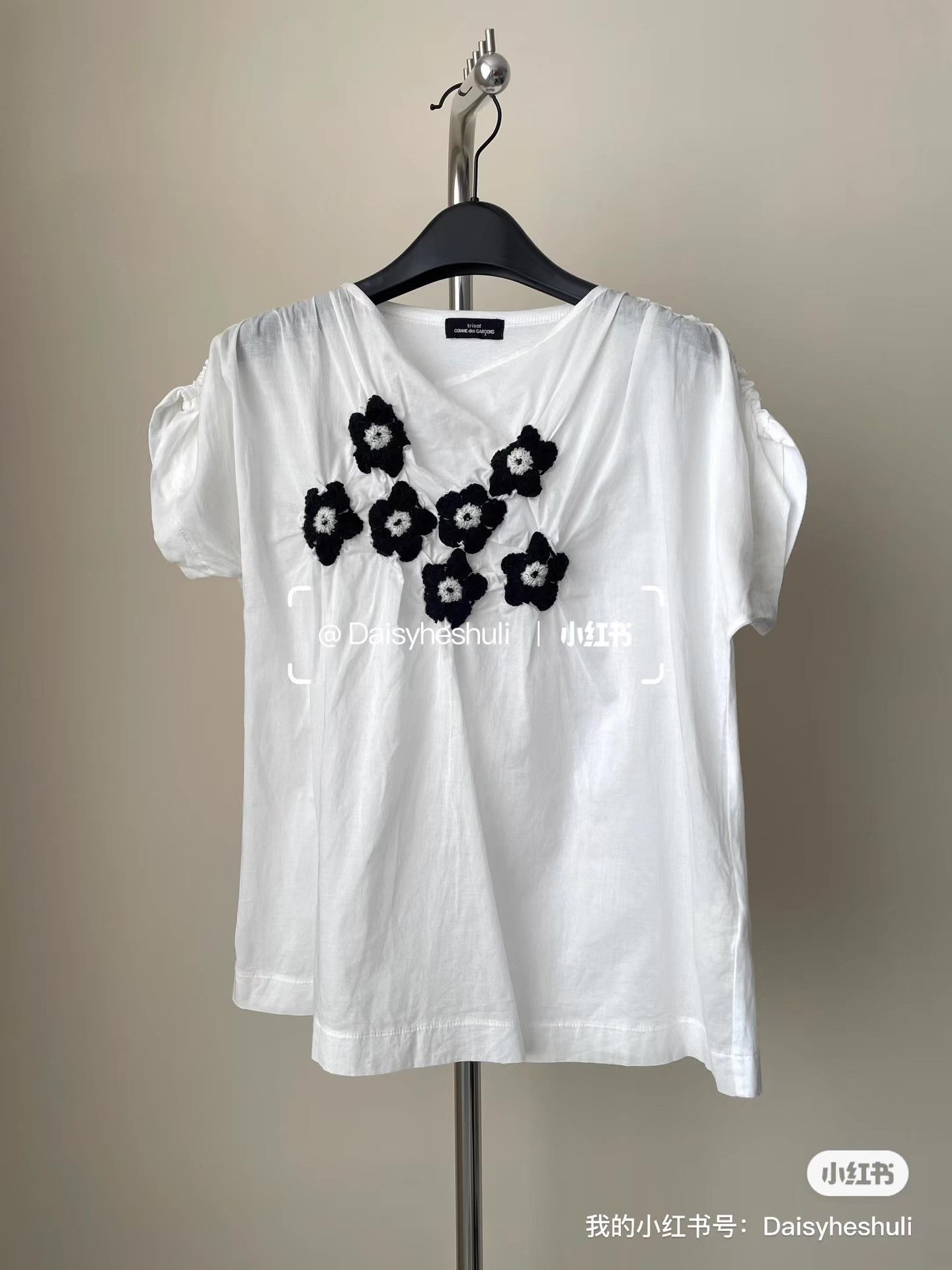 Comme des Garcons Comme des Garçons Tricot Floral Short-Sleeve T-shirt Ｑ24 Size M / US 6-8 / IT 42-44 - 2 Thumbnail