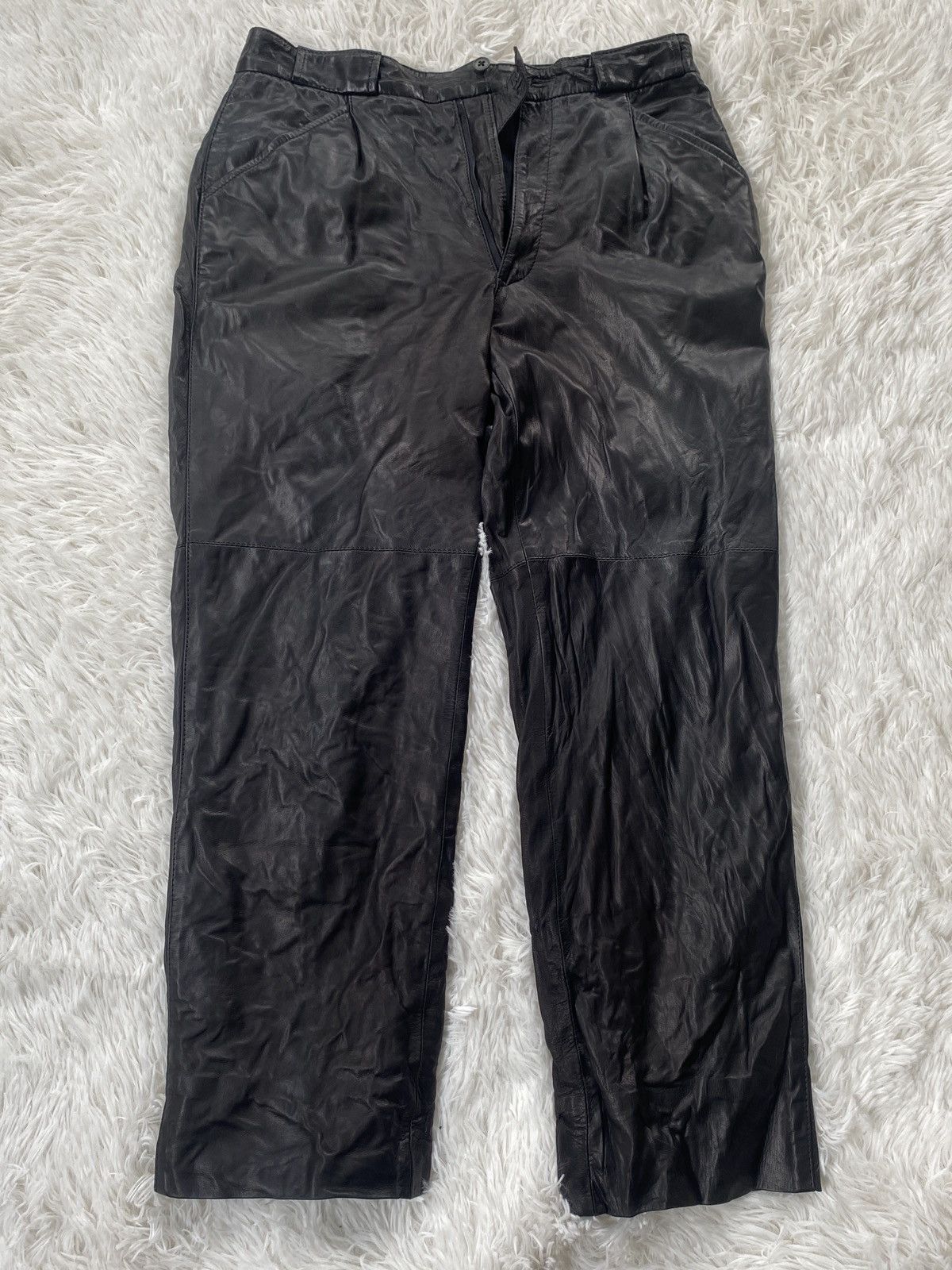 Dior 🔥BINDING Now 🔥 Vintage Dior Leather pants Size US 30 / EU 46 - 2 Thumbnail