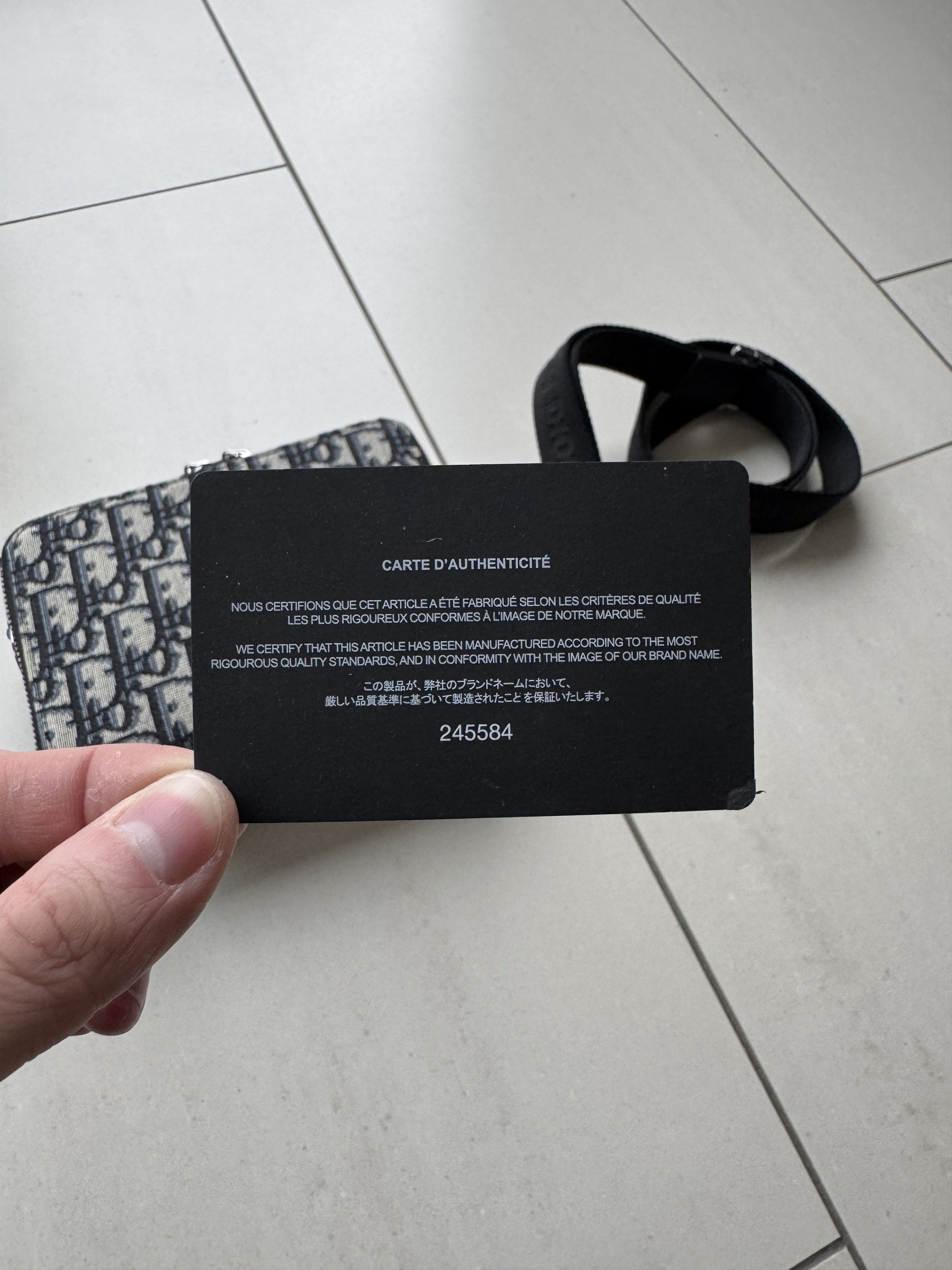 Dior ior Pouch with Strap in Dior Oblique Jacquard Size ONE SIZE - 15 Thumbnail