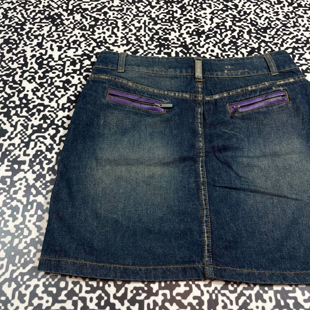 Japanese Brand Vintage Y2K Japanese Style Denim Mini Skirt Retro 90s Style Size 28" / US 6 / IT 42 - 10 Thumbnail